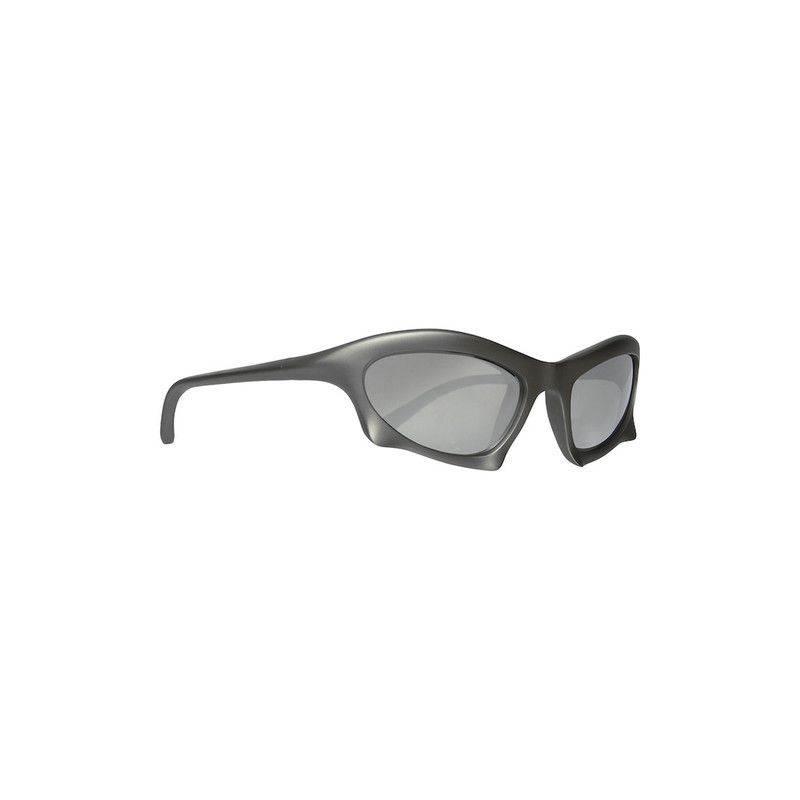 Balenciaga o1tr1nto0426 Size: OS / Bat Rectangle Sunglasses in Silver Size ONE SIZE - 4 Thumbnail