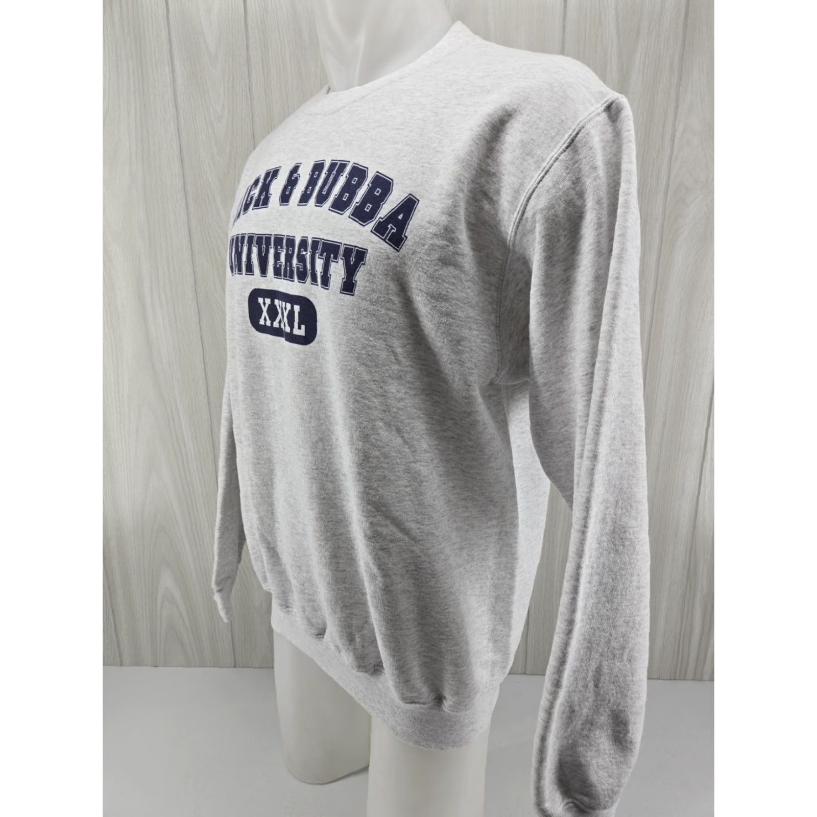 Port & Company Rick & Bubba University Radio Show Long Sleeve Gray Sweater T-shirt Large Size US L / EU 52-54 / 3 - 4 Thumbnail