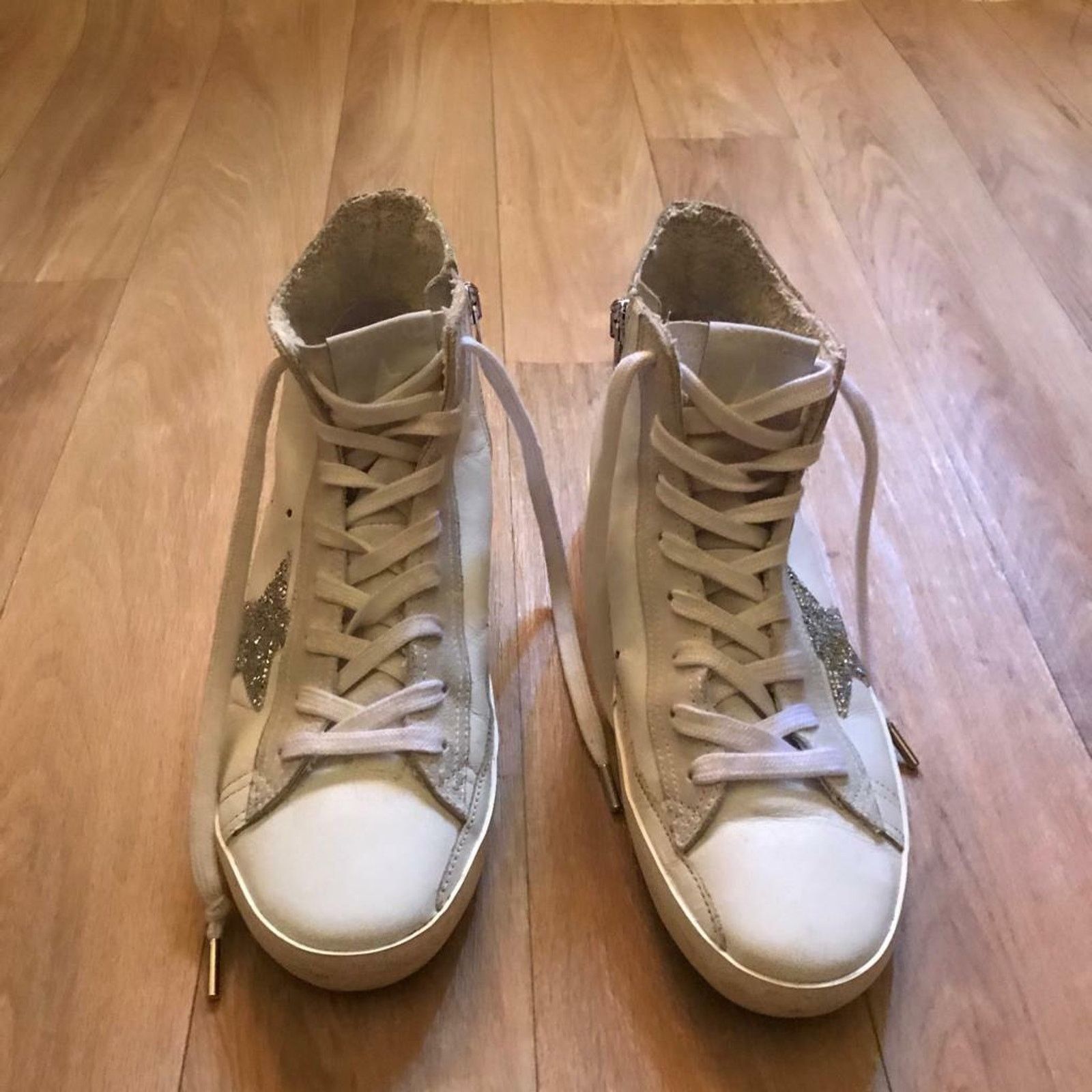 Golden Goose Golden Goose Francy Sneakers High Top Shoes leather WOmen's Size US 8 / IT 38 - 4 Thumbnail