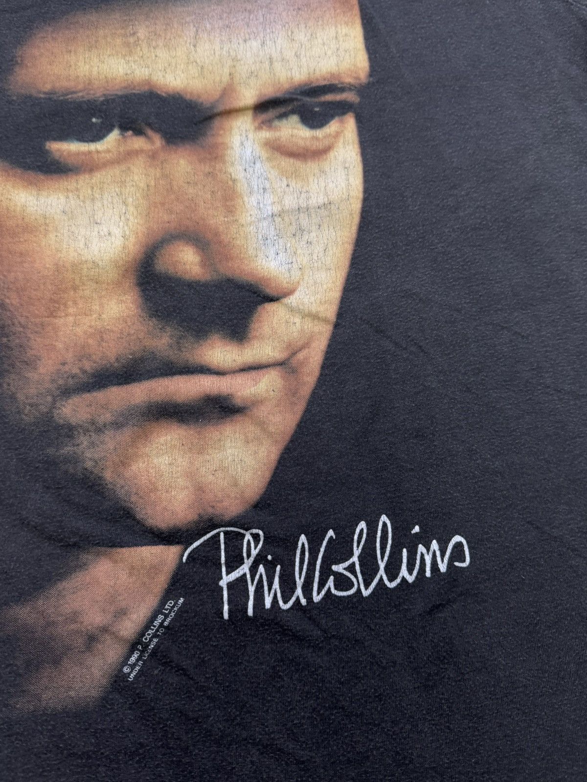 Band Tees Vintage 1990 Phil Collins genesis drummer band t shirt rock Size US L / EU 52-54 / 3 - 11 Thumbnail