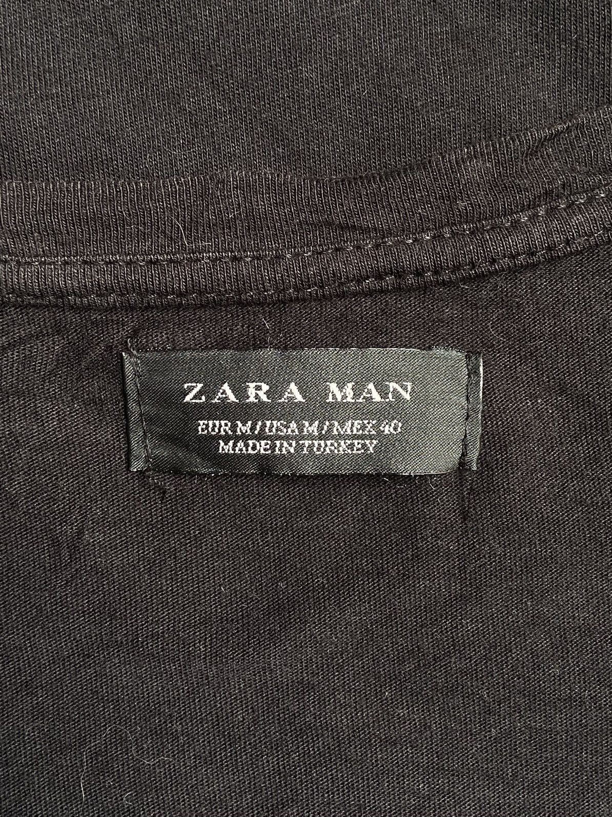 Zara ZARA MAN Black Motive T-shirt Size US S / EU 44-46 / 1 - 11 Thumbnail