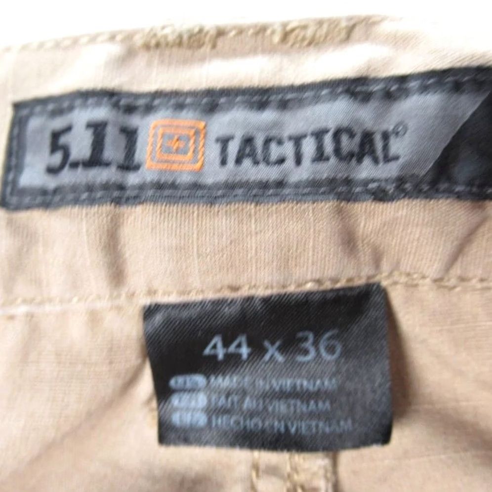 Vintage 5.11 Tactical Pants Mens 40x35 Beige Cargo Pockets Durable Workwear 44x36 Taclite Pro Ripstop Size US 40 / EU 56 - 4 Thumbnail