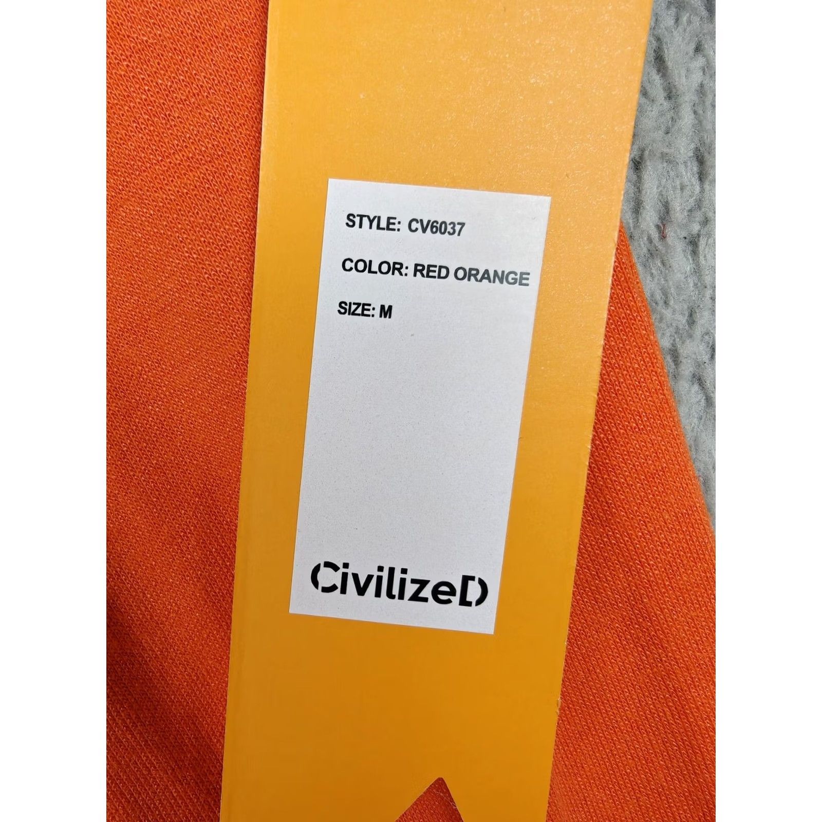 Vintage Civilized Hoodie Mens M Orange Graphic Print Pullover Hooded Front Pocket Size US M / EU 48-50 / 2 - 2 Thumbnail