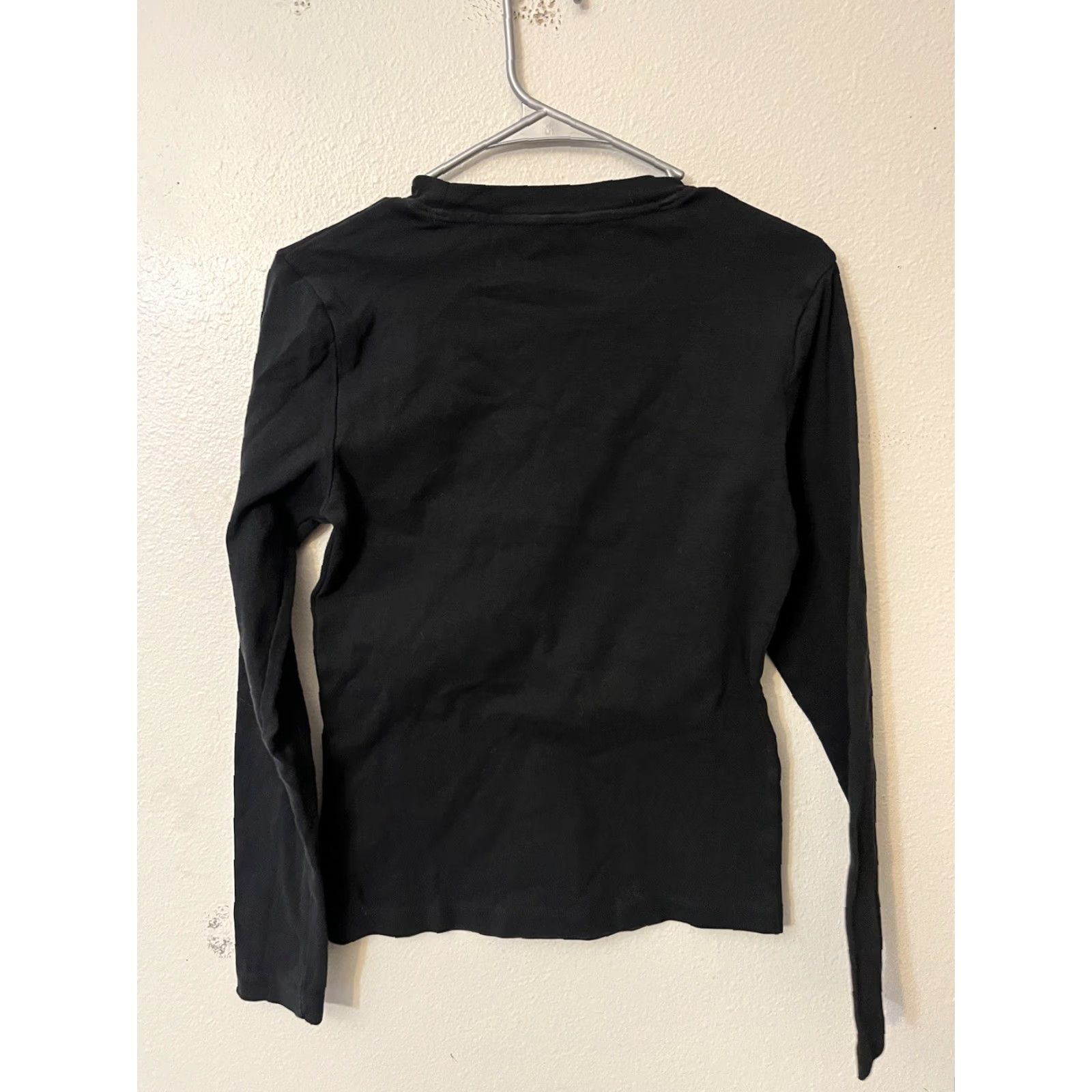 Tommy Hilfiger Tommy Hilfiger Women Crew Neck Knit Pullover Sweater Black Solid Size L Size L / US 10 / IT 46 - 3 Thumbnail