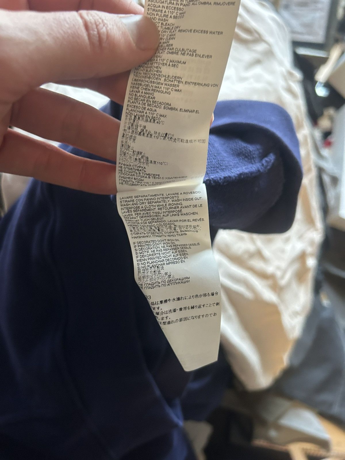 Maison Margiela Maison Margiela Deep Blue Hoodie with Stereotype Patch Size US S / EU 44-46 / 1 - 10 Thumbnail