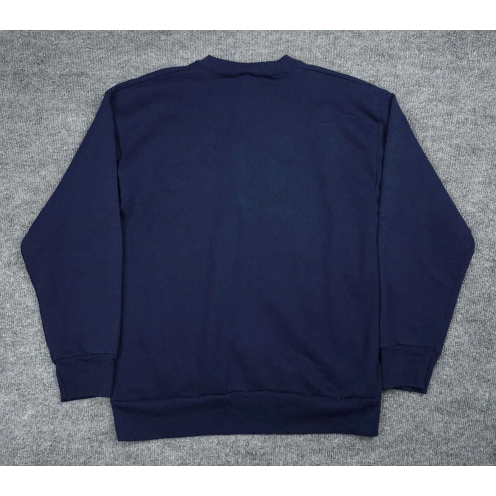 Vintage VINTAGE UC Berkeley Cal Bears Sweatshirt Men XL Navy Graphic Made USA Shirt Pullover Crew Neck Long Sleeve Cotton Blend Fleece Logo 90s University Size US XL / EU 56 / 4 - 4 Thumbnail