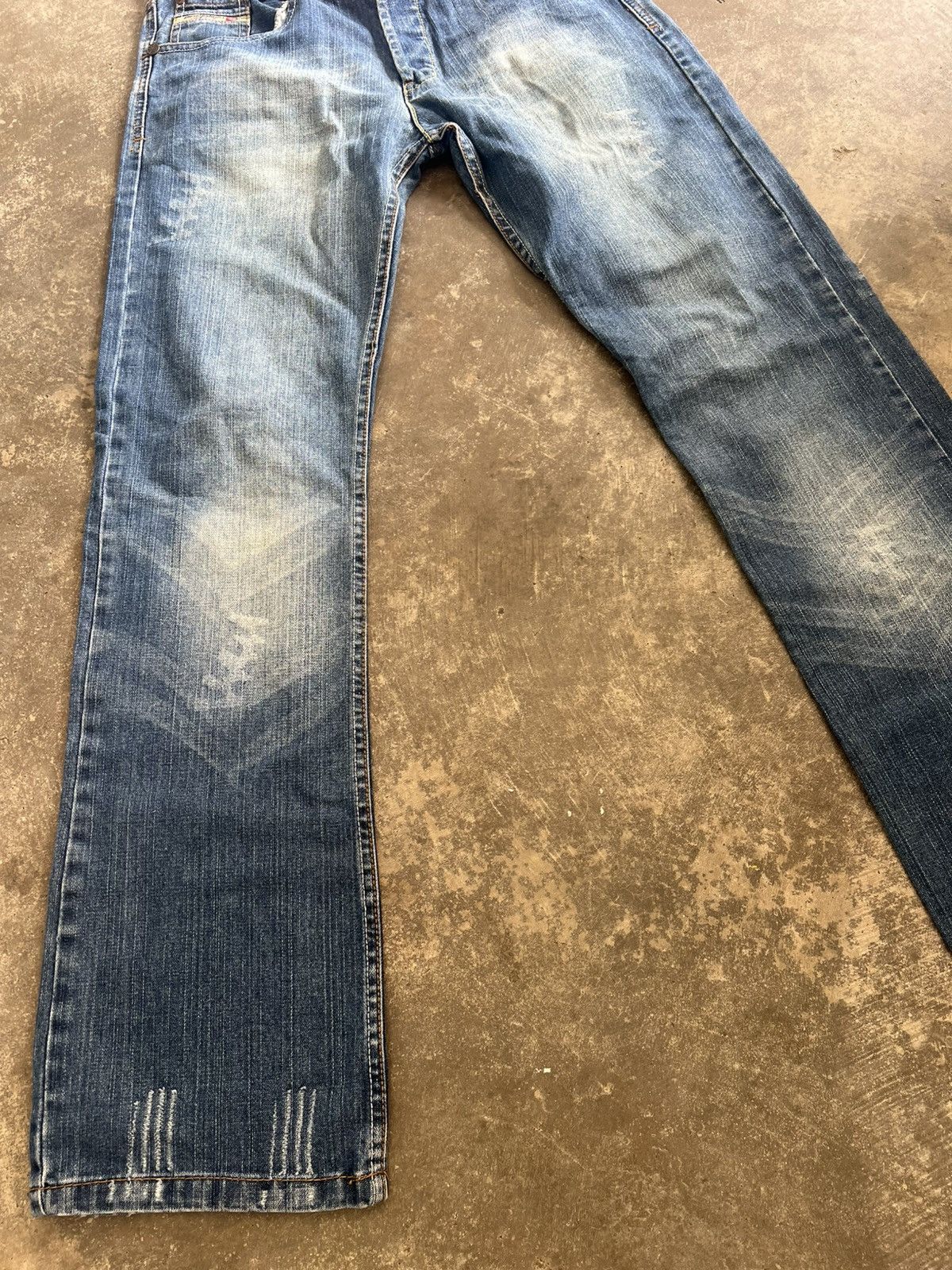 Diesel Vintage Diesel Punk Distressed Style Flared Jeans Size US 31 - 4 Thumbnail
