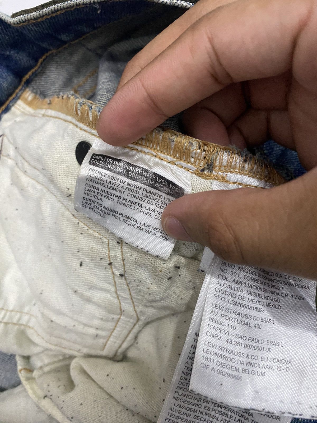 Japanese Brand × Levi's × Levi's Made & Crafted LEVIS MADE & CRAFT JAPAN MADE SELVEDGE DISTRESSED DENIM JEAN Size US 35 - 19 Thumbnail