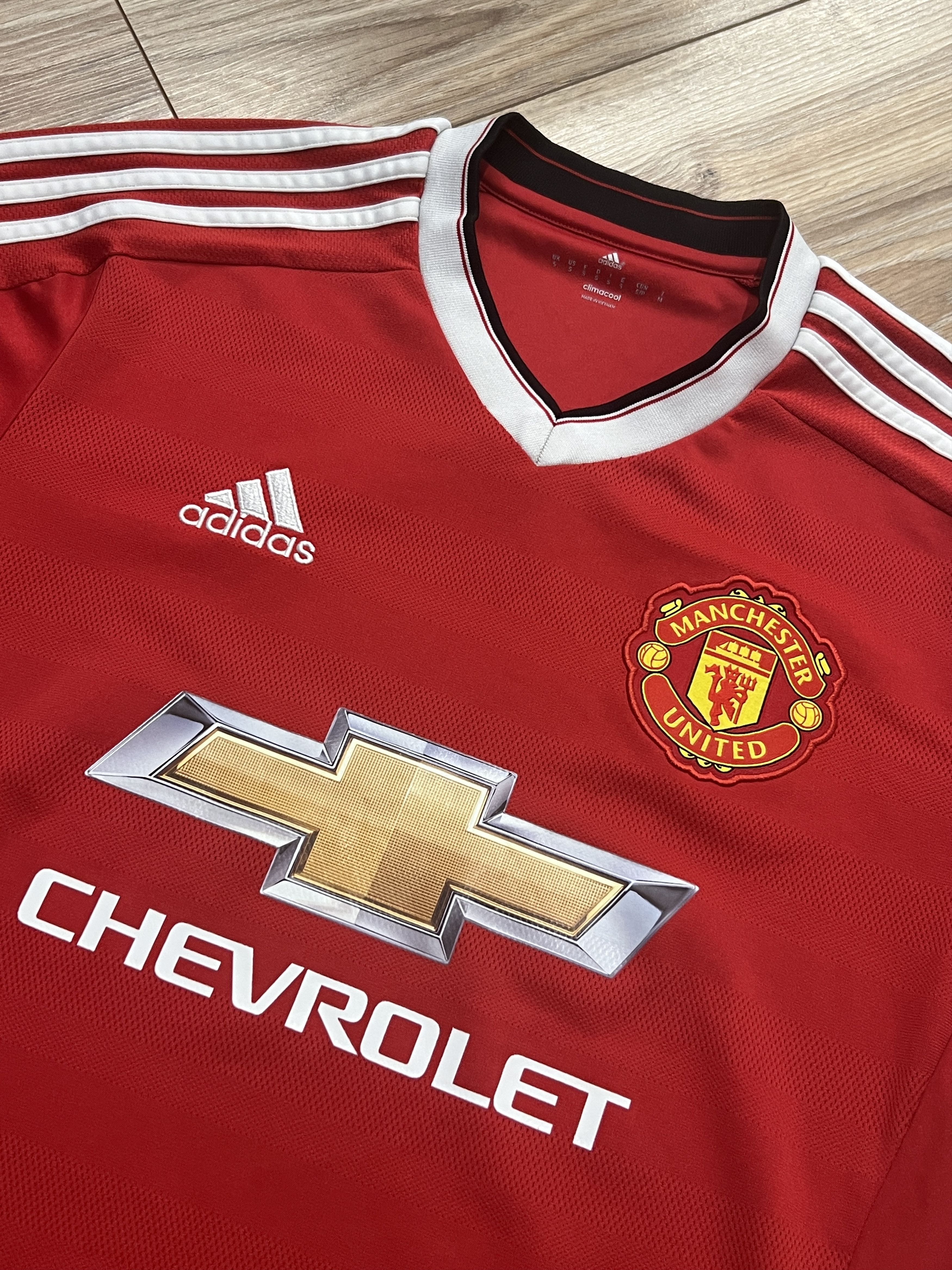 Adidas Soccer Jersey Adidas Manchester United 2015 Chevrolet Size US S / EU 44-46 / 1 - 2 Thumbnail