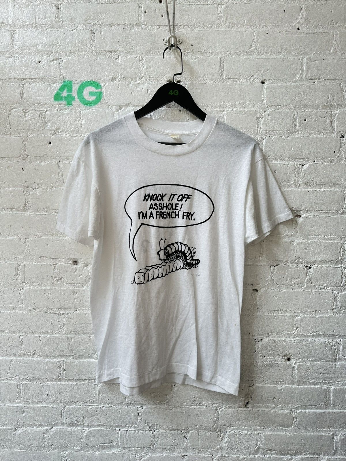 Vintage KNOCK IT OFF ASSHOLE IM A FRENCH FRY VINTAGE T Size US L / EU 52-54 / 3 - 2 Thumbnail