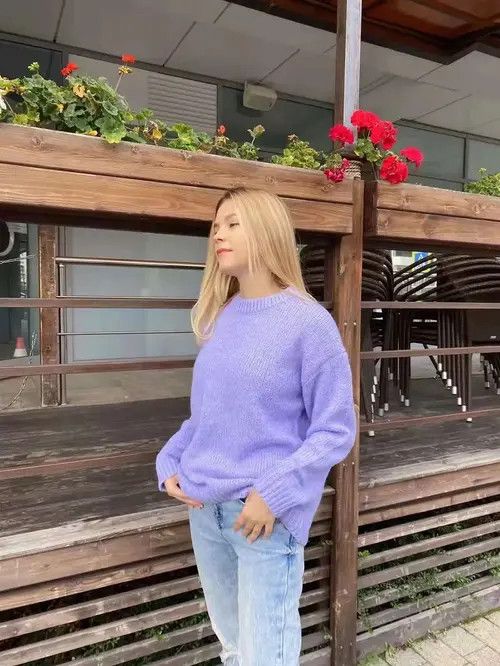 Sweaters Pullover Female Knitting Overszie