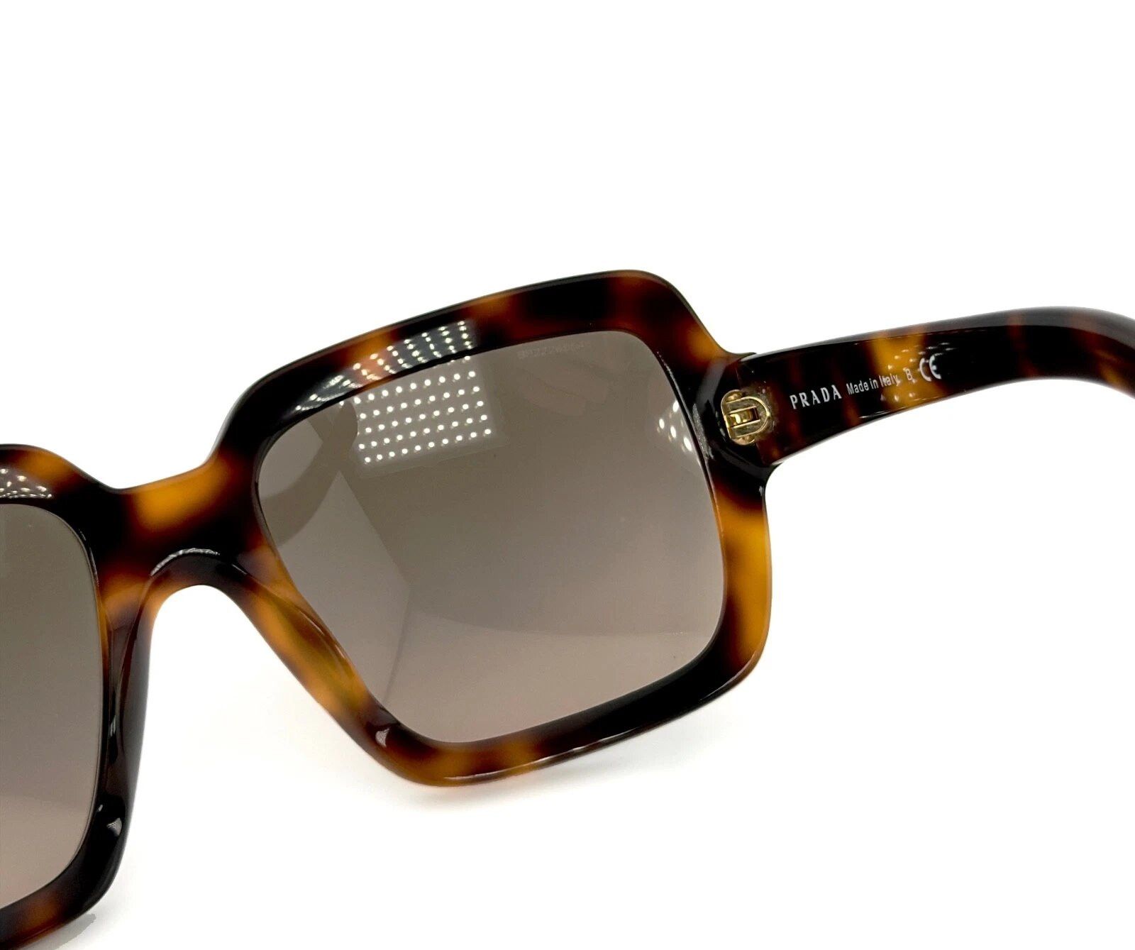 Prada PRADA 07R ORNATE PR07RS Brown Rectangle Sunglasses 07RS Size ONE SIZE - 8 Thumbnail