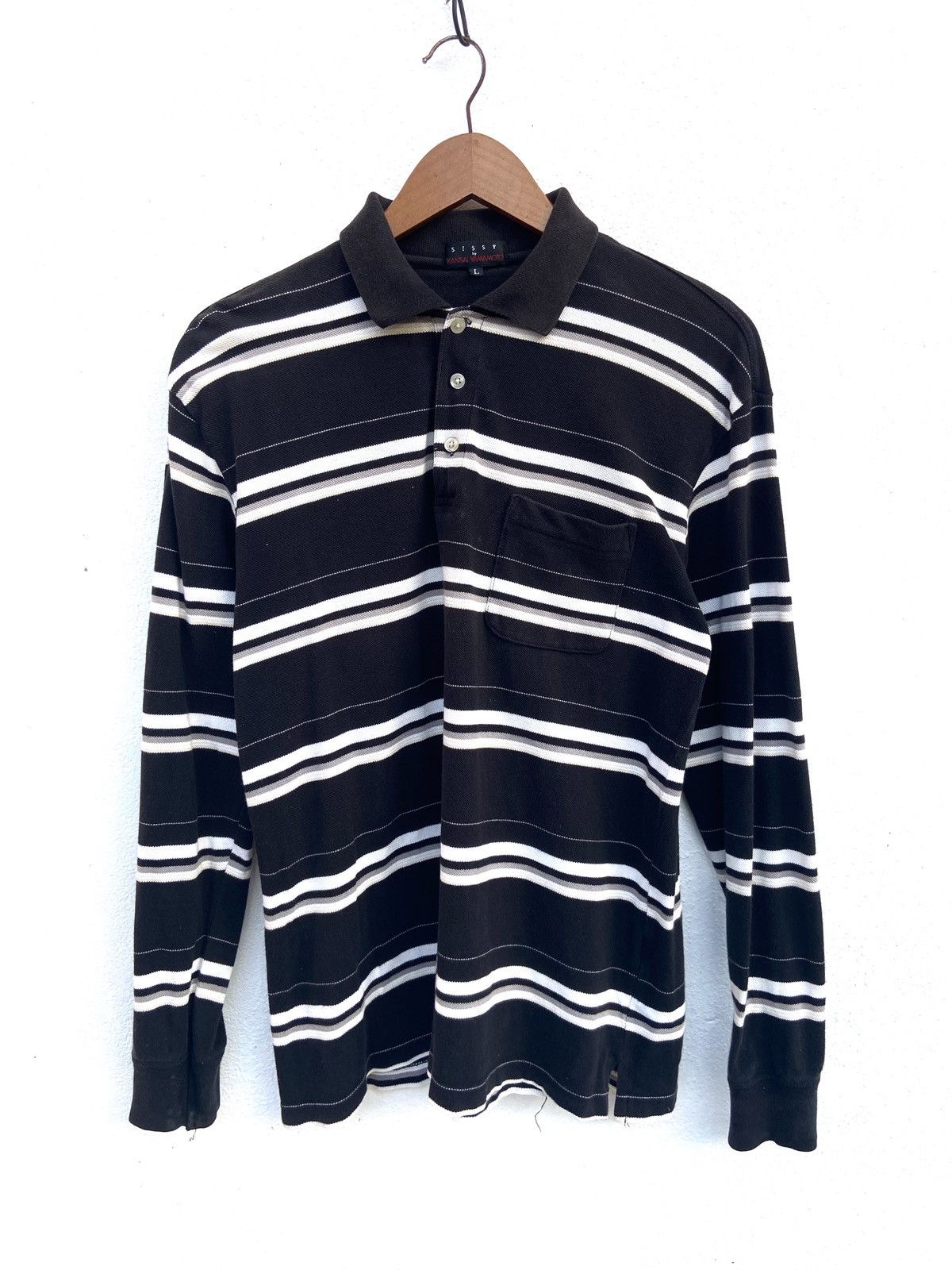 Kansai Yamamoto 🔥 Sissy by Kansai Yamamoto t shirt collar long sleeve Size US M / EU 48-50 / 2 - 1 Thumbnail