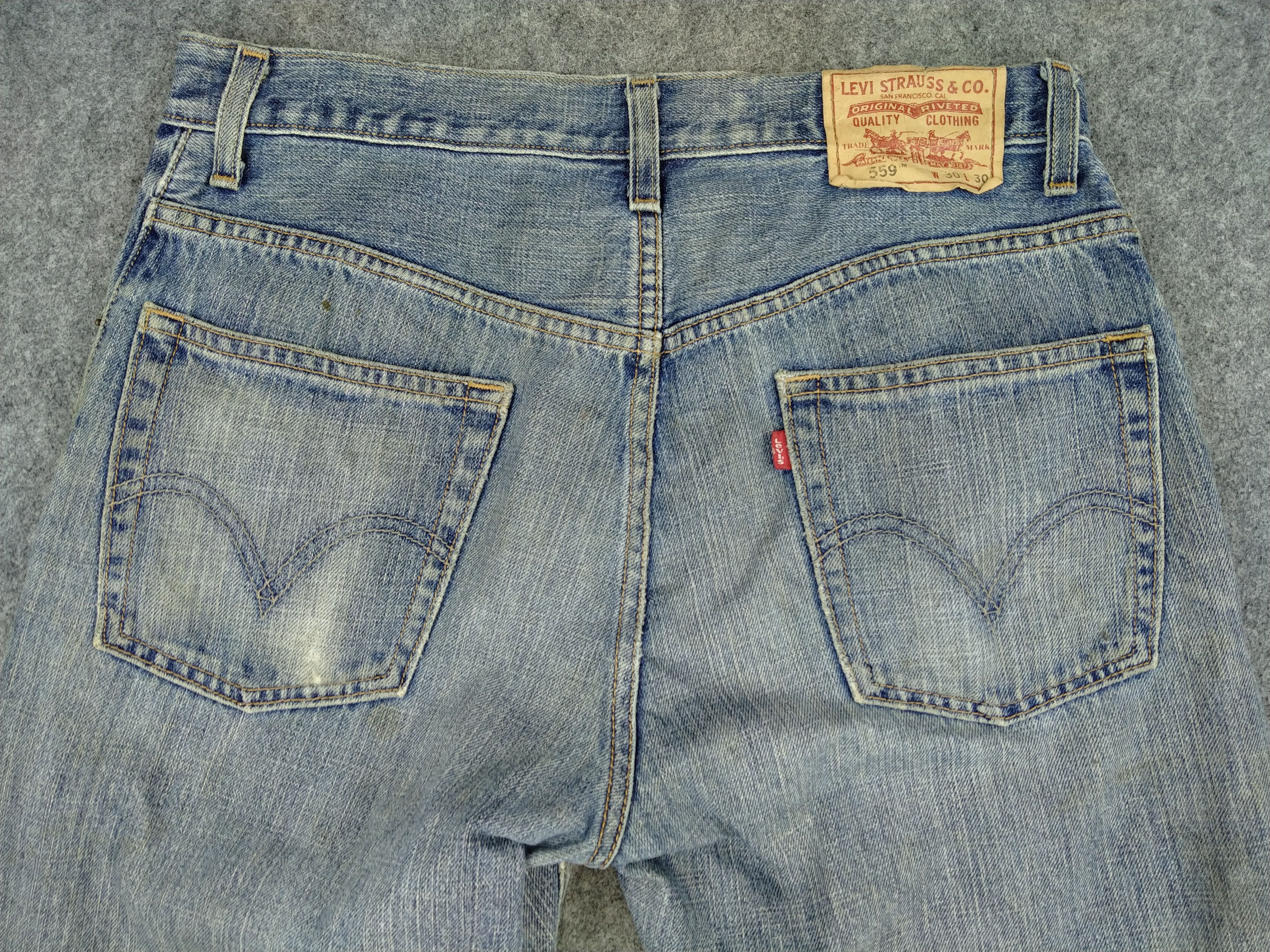 Levi's Vintage Levi's 559 Relaxed Straight Denim 32x28 -JN393 Size US 32 / EU 48 - 4 Thumbnail
