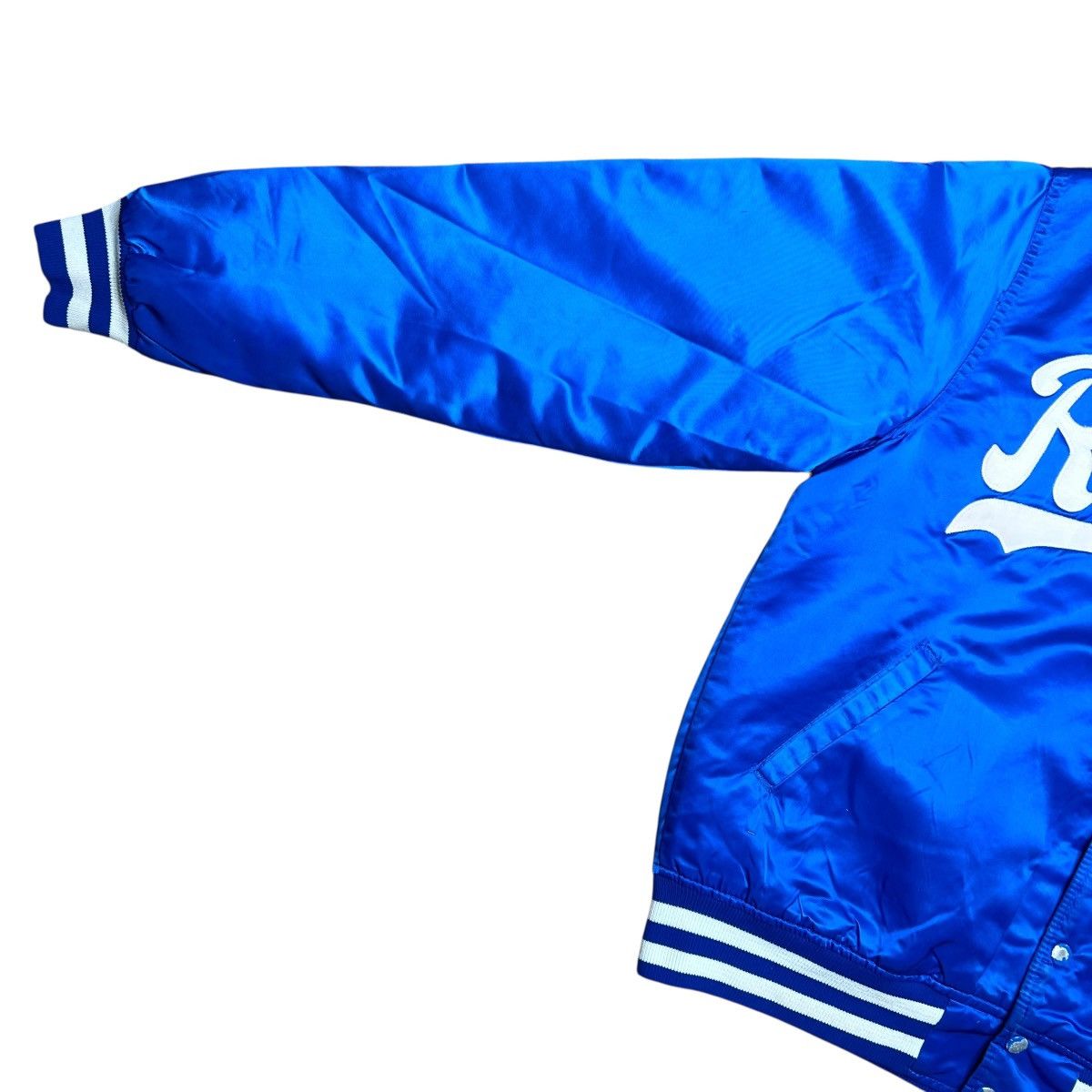 Starter 1990s MLB Kansas City Royals Starter Spell Out Satin Jacket Size US L / EU 52-54 / 3 - 9 Thumbnail