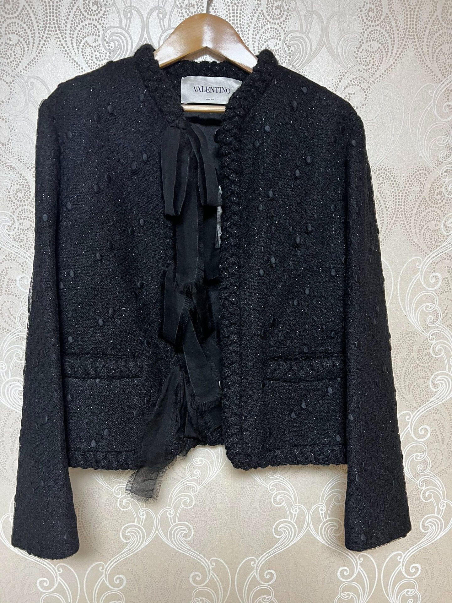 Valentino Valentino Black Classic Style Jacket Size S / US 4 / IT 40 - 1 Thumbnail