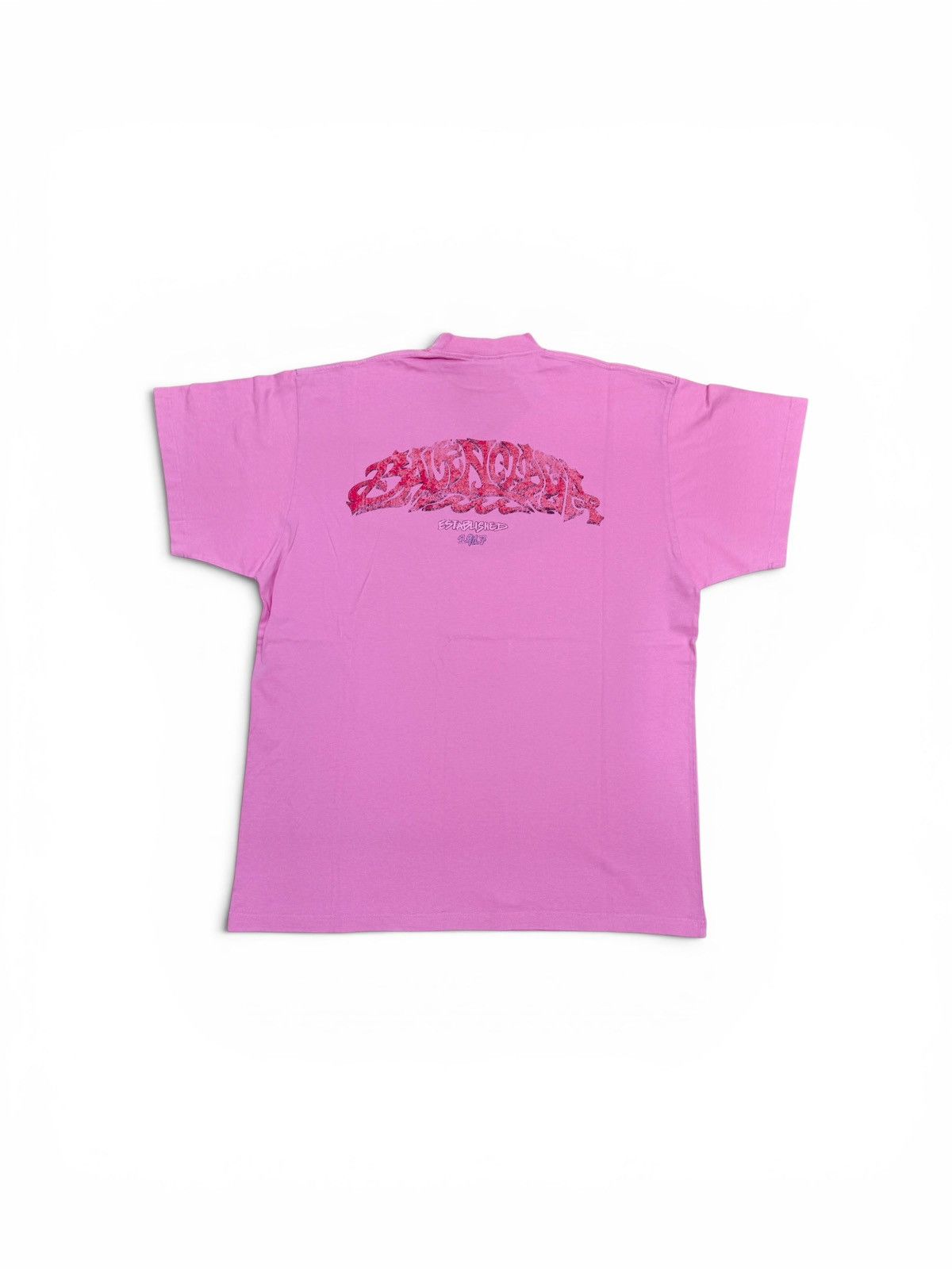 Balenciaga Balenciaga Off Shore Tee Shirt Pink Size US L / EU 52-54 / 3 - 2 Thumbnail