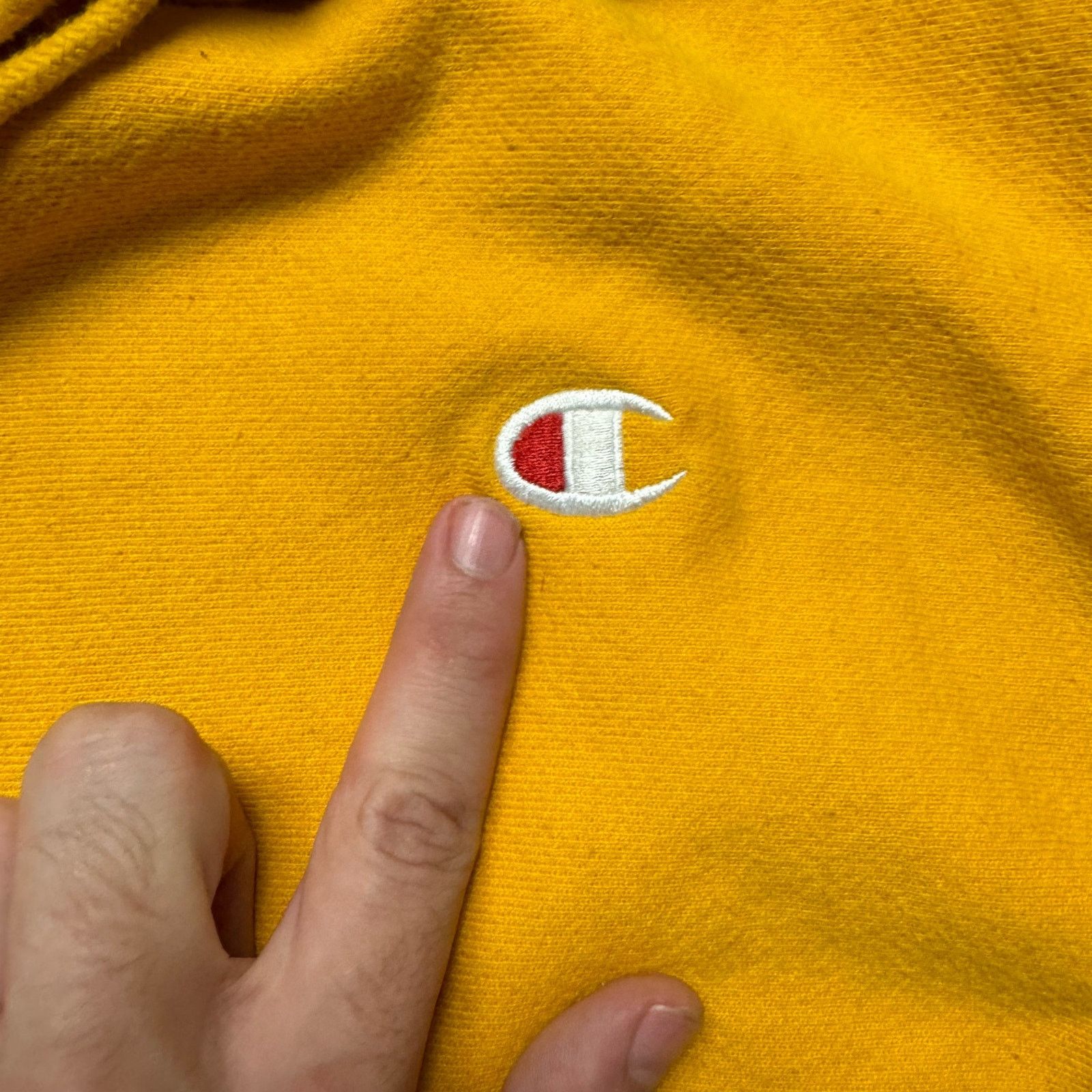 Champion Champion Reverse Weave Yellow Essential Hoodie Size US L / EU 52-54 / 3 - 5 Thumbnail