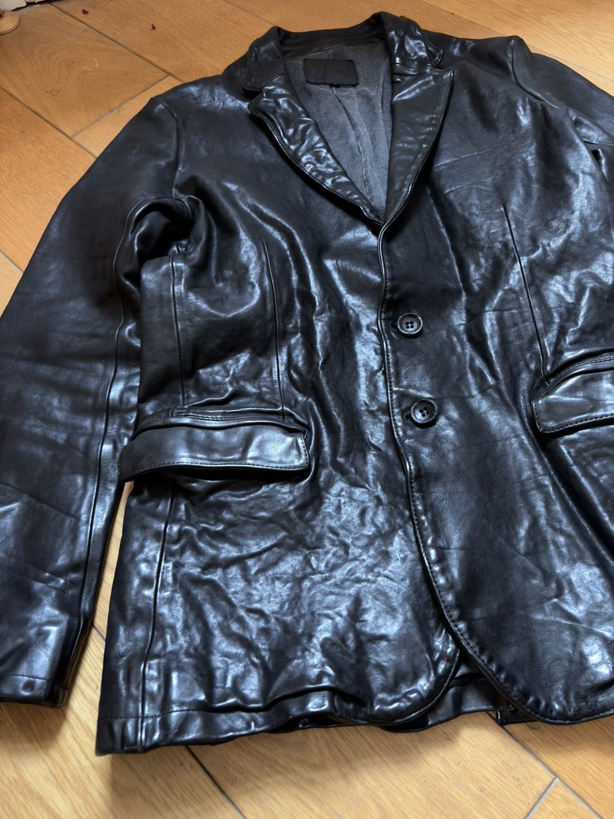 Isamu Katayama Backlash JP XL Italian Double Shoulder Garment Dyed Blazer Size US XL / EU 56 / 4 - 7 Thumbnail