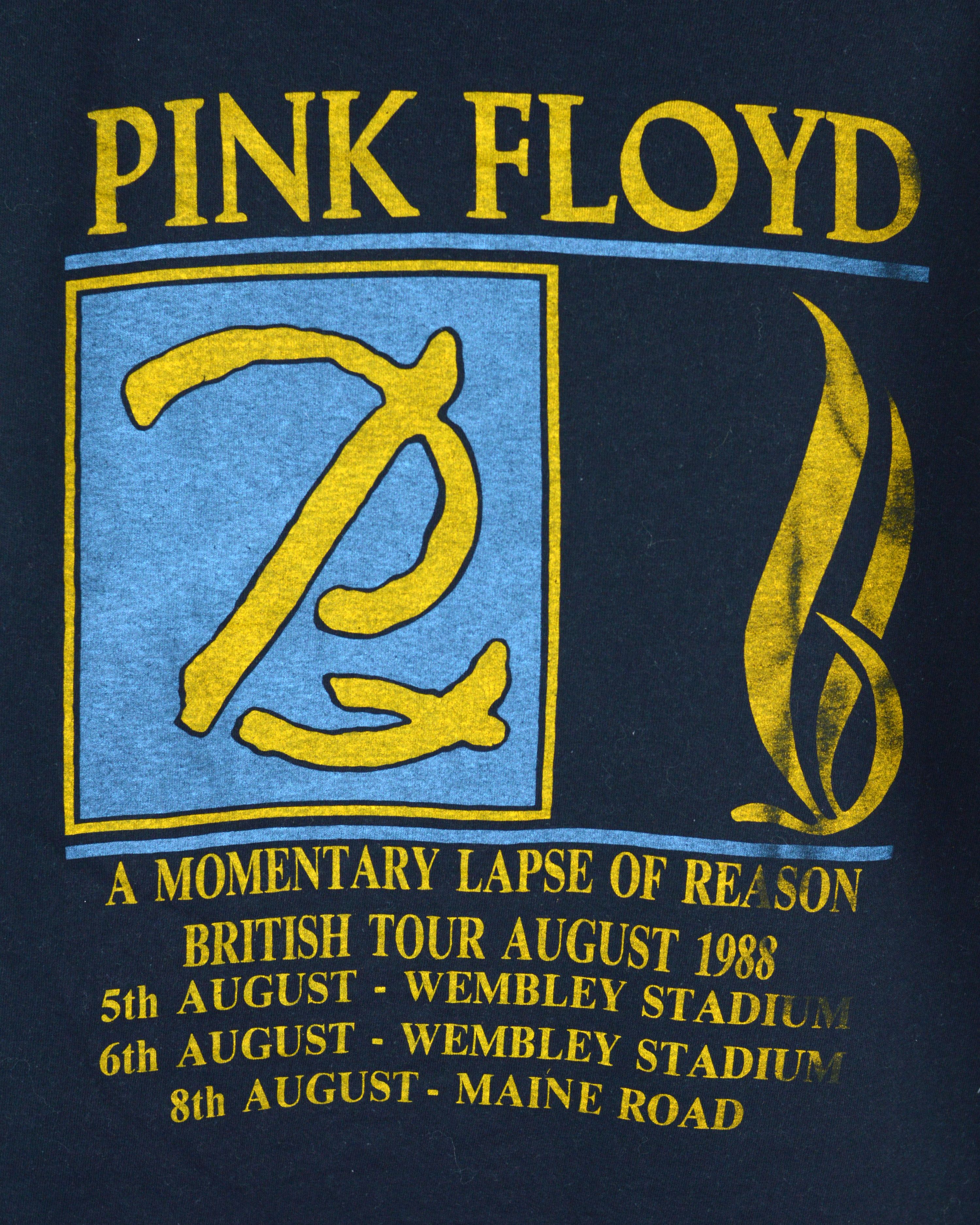 Band Tees Pink Floyd A Momentary Lapse Of Reason British Tour 1988 Size US L / EU 52-54 / 3 - 4 Thumbnail