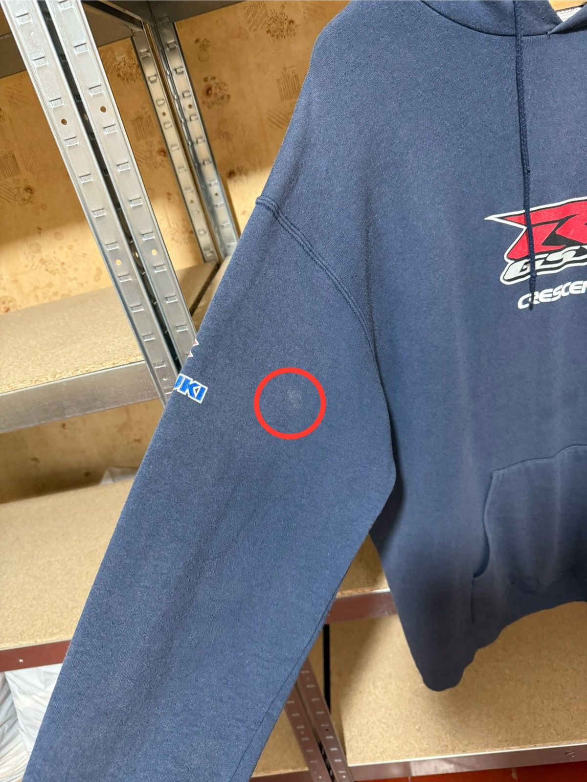Vintage Vintage 2000’s Suzuki GSX Crescent Racing Moto Hoodie Size US XXL / EU 58 / 5 - 8 Thumbnail