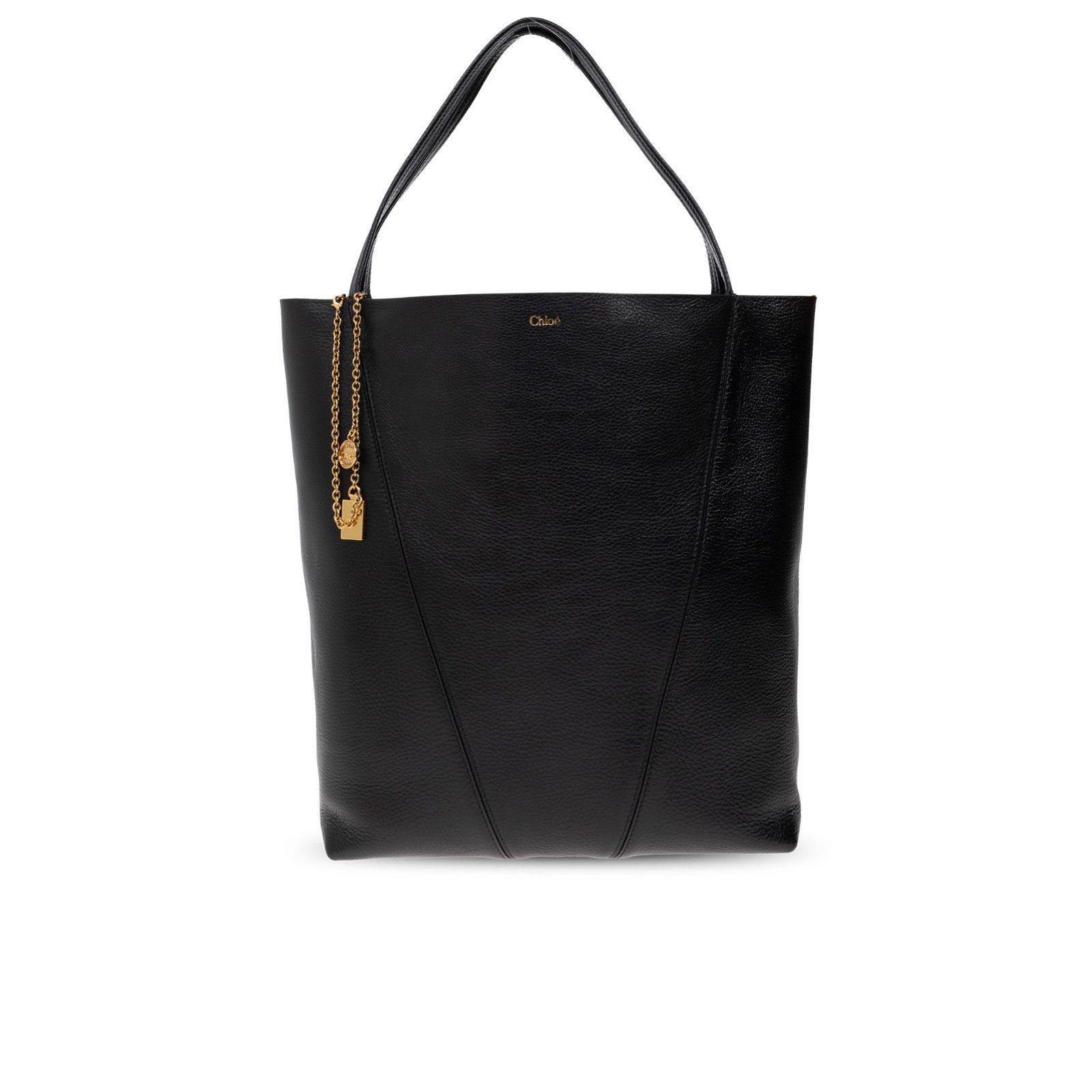 Chloe Chloe Large Spin Black Grained Leather Tote Bag New & Authen Size ONE SIZE - 2 Thumbnail