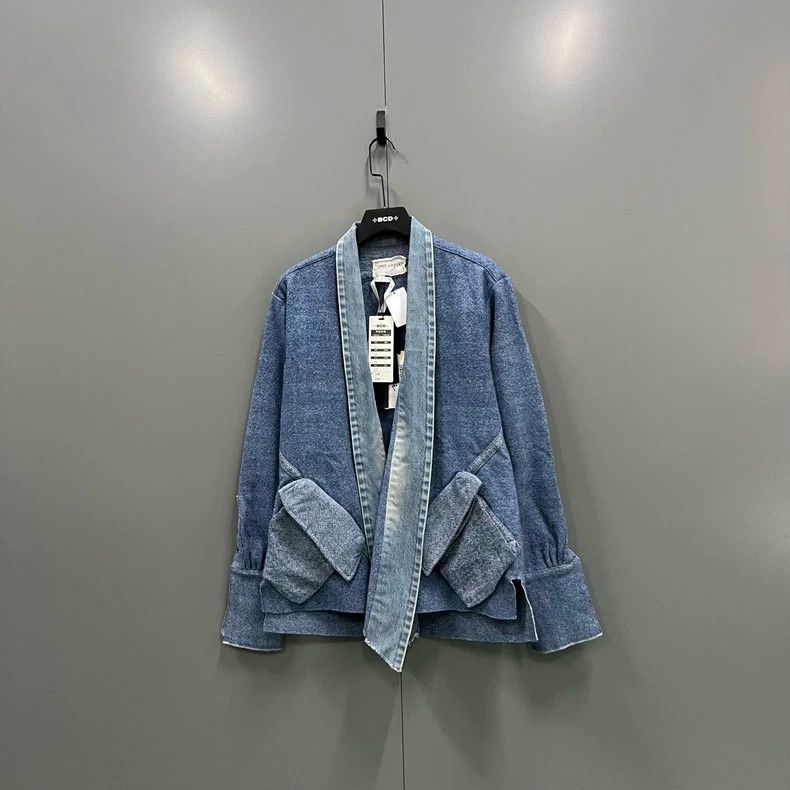 Greg Lauren greg lauren Blue denim pocket shirt 2506-Nextarrow Size US M / EU 48-50 / 2 - 1 Thumbnail