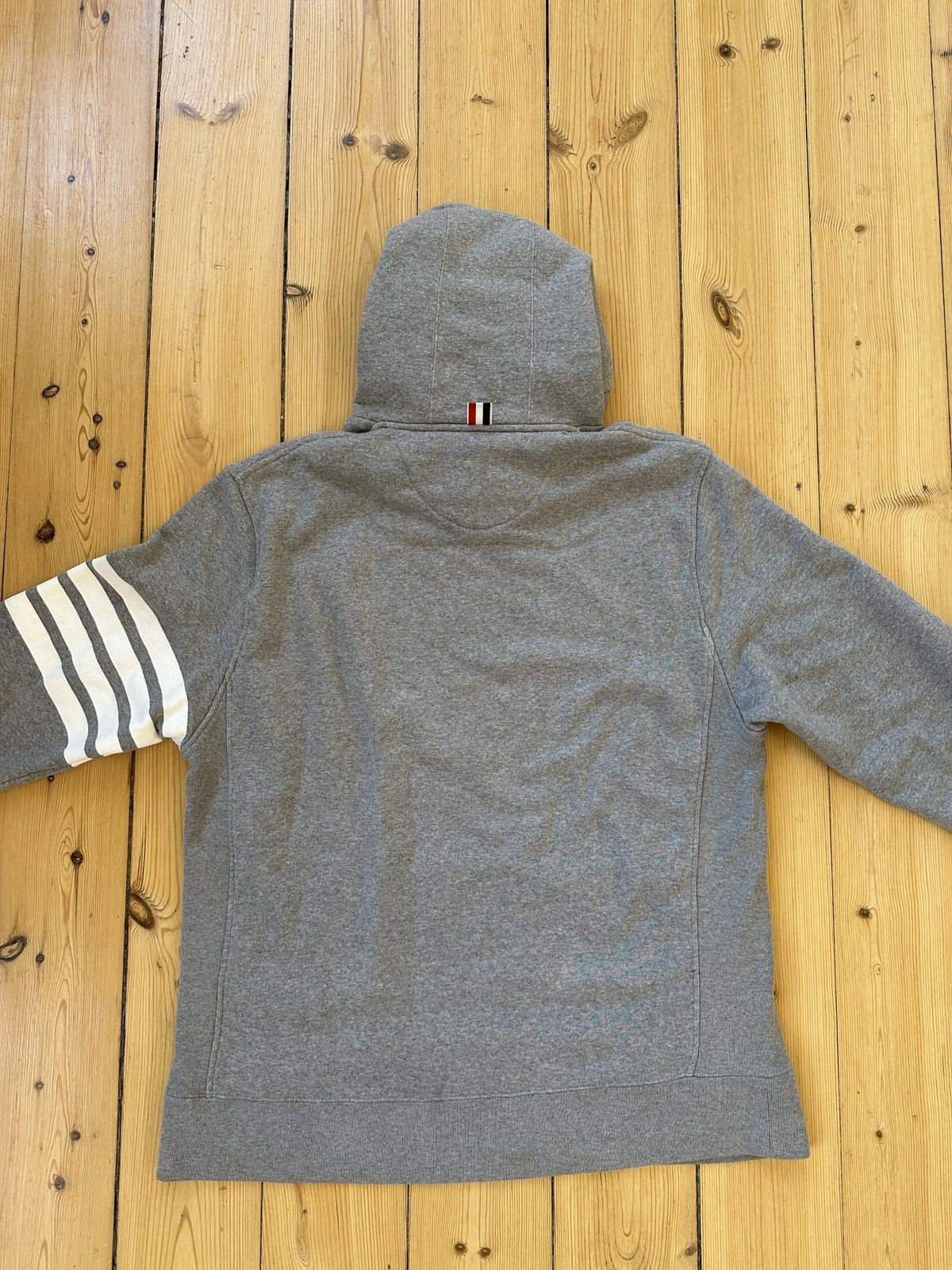 Thom Browne Thom Browne Classic Grey Hoodie Size US XL / EU 56 / 4 - 6 Thumbnail
