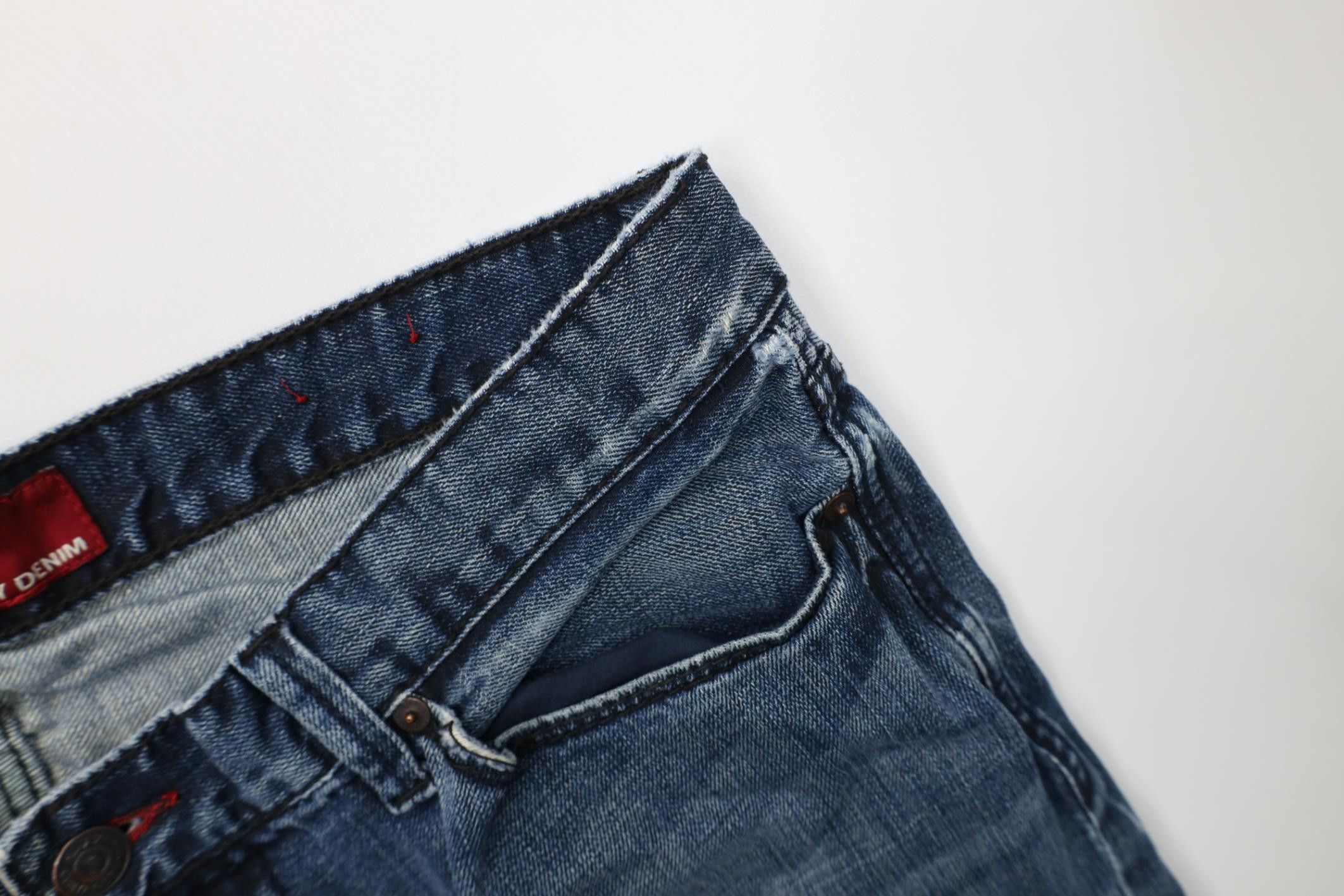 Express Vintage Y2K Express X2 Rise Boot Cut Wide Leg Denim Jeans Size US 36 / EU 52 - 9 Thumbnail