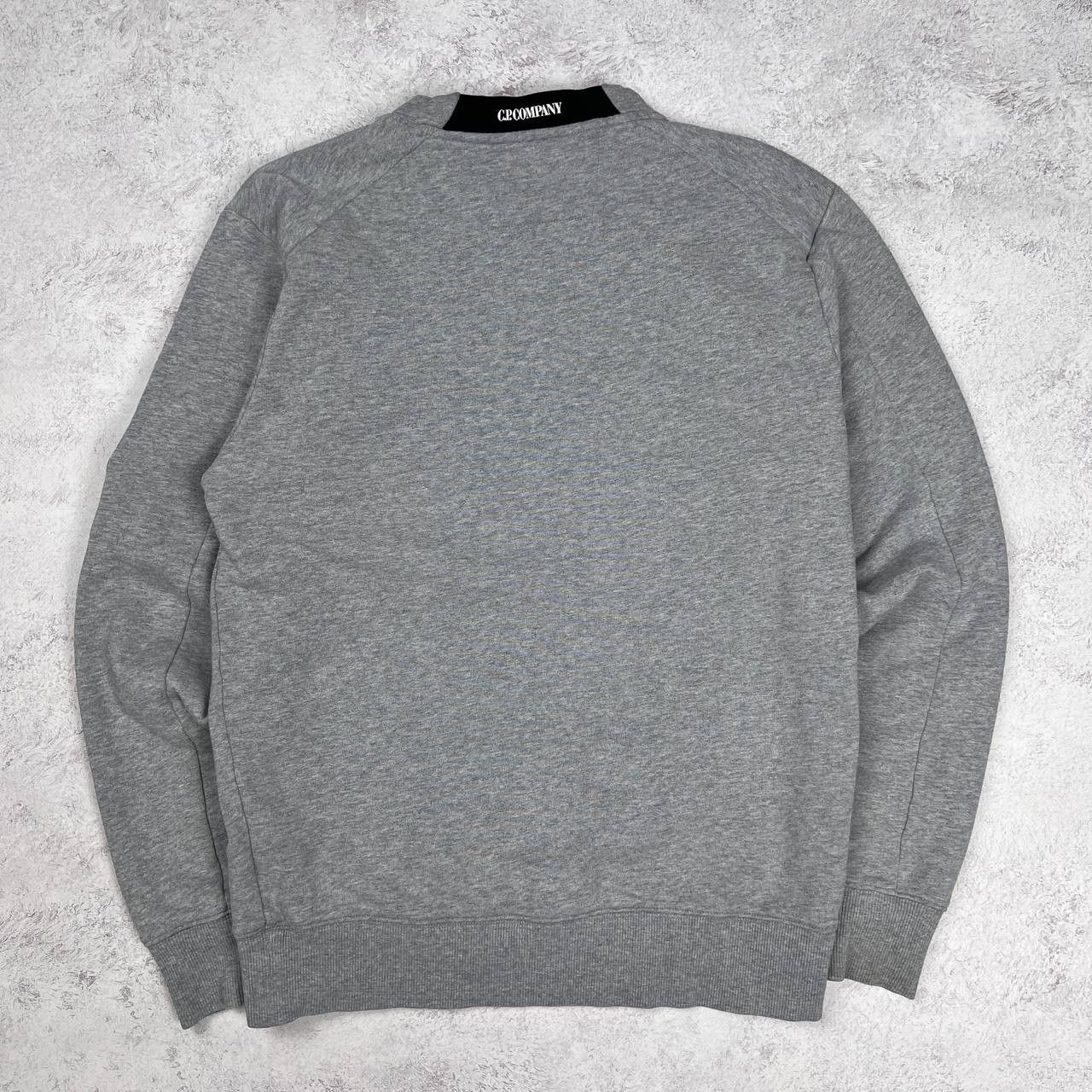C.P. Company C.P. Company Grey Crew Neck Sweatshirt Arm Lens Logo Detail Size US S / EU 44-46 / 1 - 9 Thumbnail