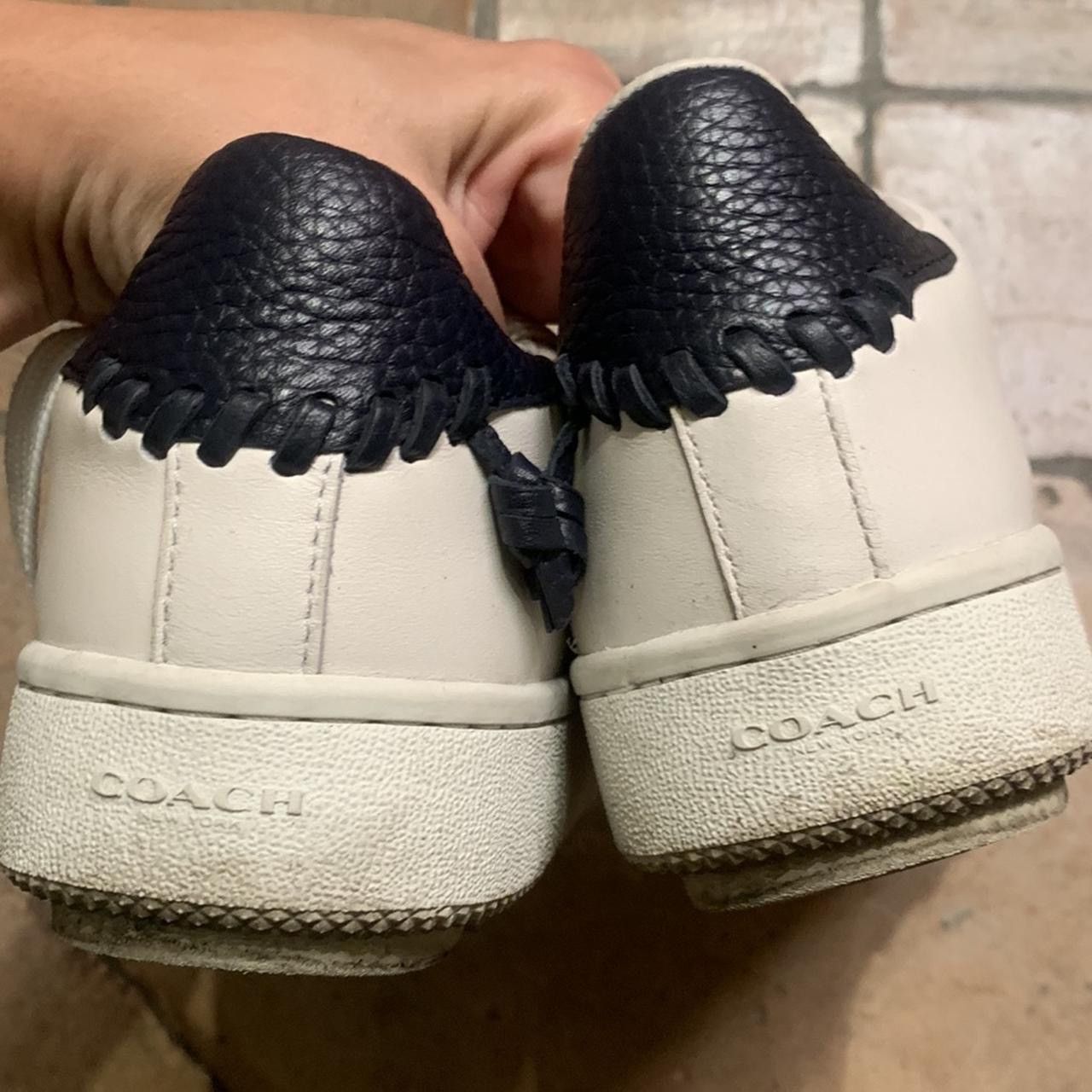 Coach Low Top C101 Coach sneakers in white and blue leather Size US 8 / IT 38 - 3 Thumbnail