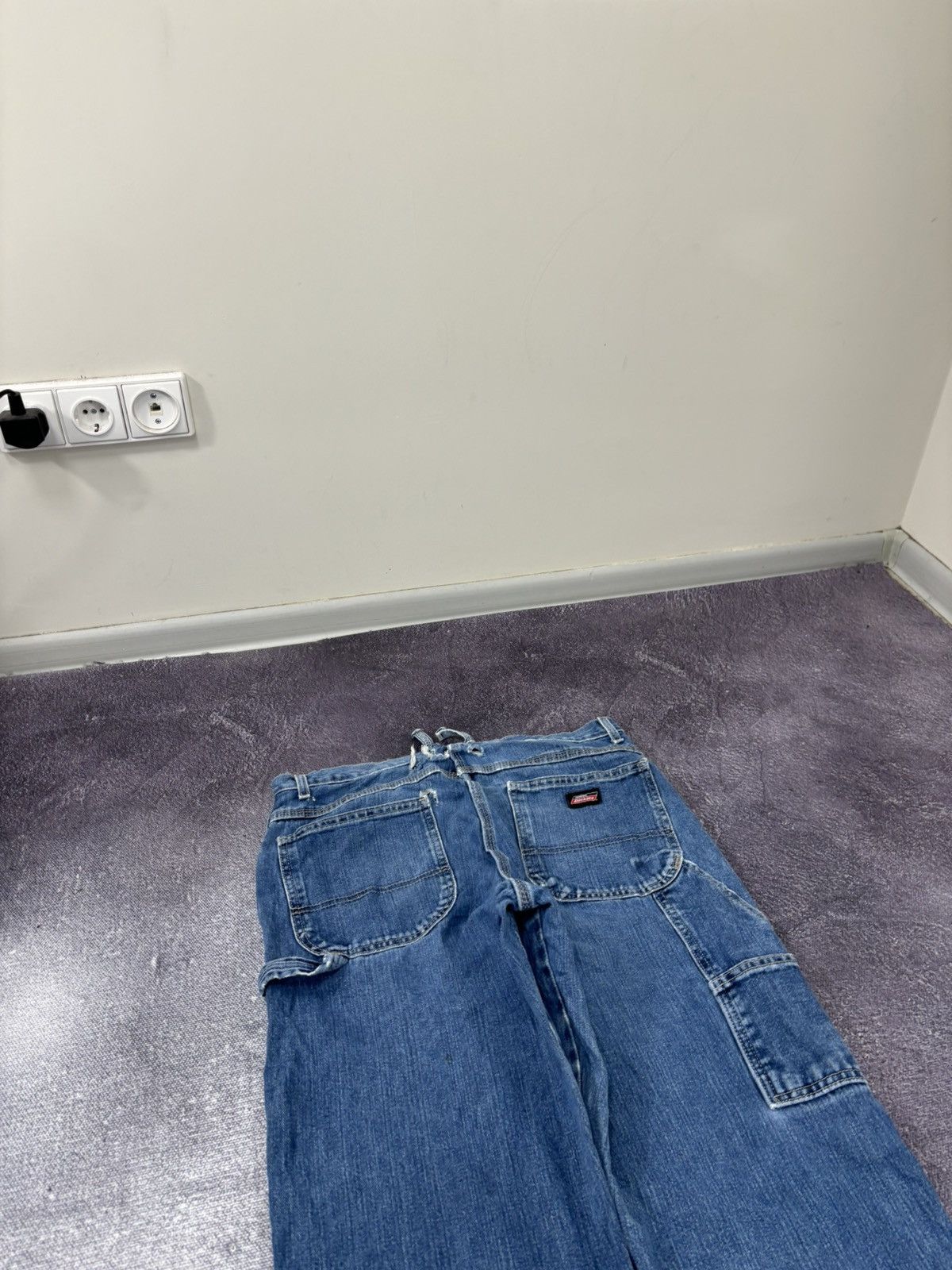 Dickies Vintage Dickies Y2K Relaxed Fit Faded Blue Work Baggy Jeans Size US 34 / EU 50 - 7 Thumbnail