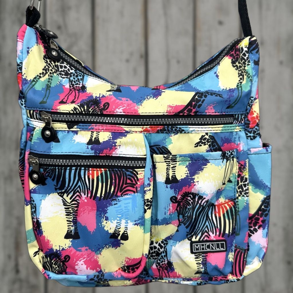 Vintage MHCNLL Crossbody Bag Purse Womens Travel RFID Blocking Blue Lightweight 90s Size ONE SIZE - 1 Thumbnail