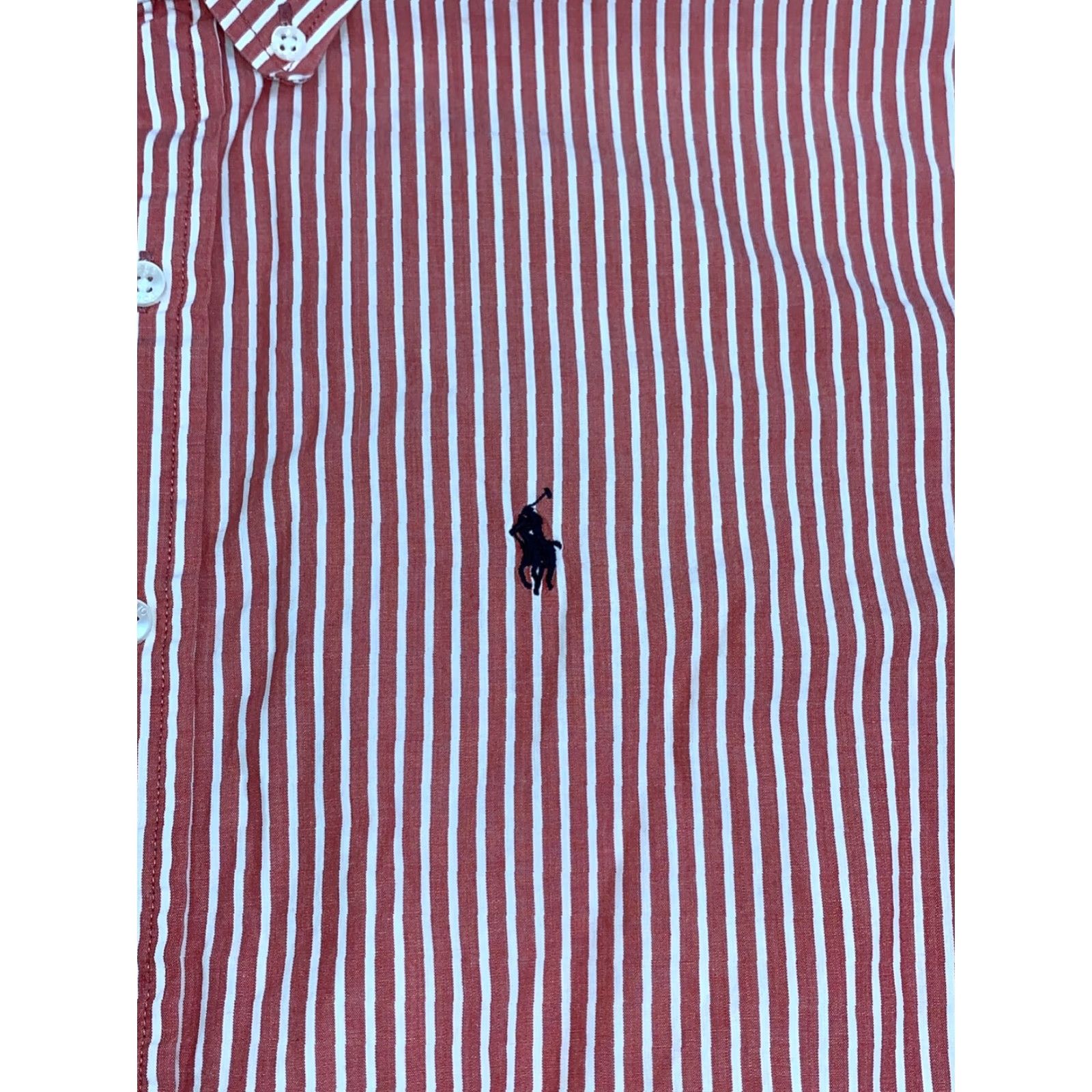 Polo Ralph Lauren VINTAGE Polo Ralph Lauren Button-Up Shirt Mens M Striped Red Long Sleeve Size US M / EU 48-50 / 2 - 3 Thumbnail