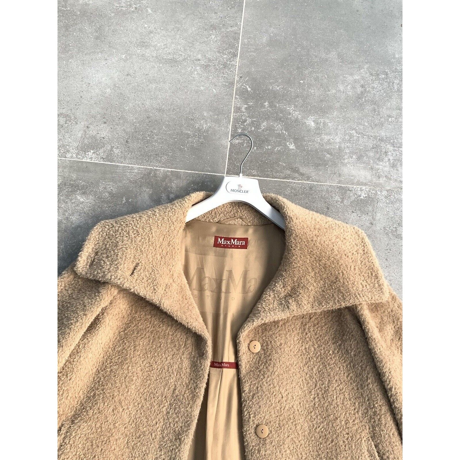 Max Mara Women's MAX MARA TEDDY ALPACA Trench Coat Jacket UK 14 US 12 Size XL / US 12-14 / IT 48-50 - 7 Thumbnail