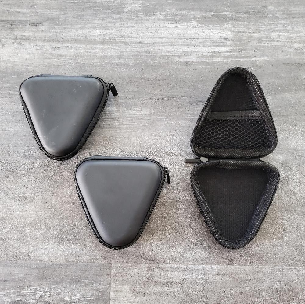 Designer Black Matte Triangle Headphone Case Size ONE SIZE - 2 Thumbnail