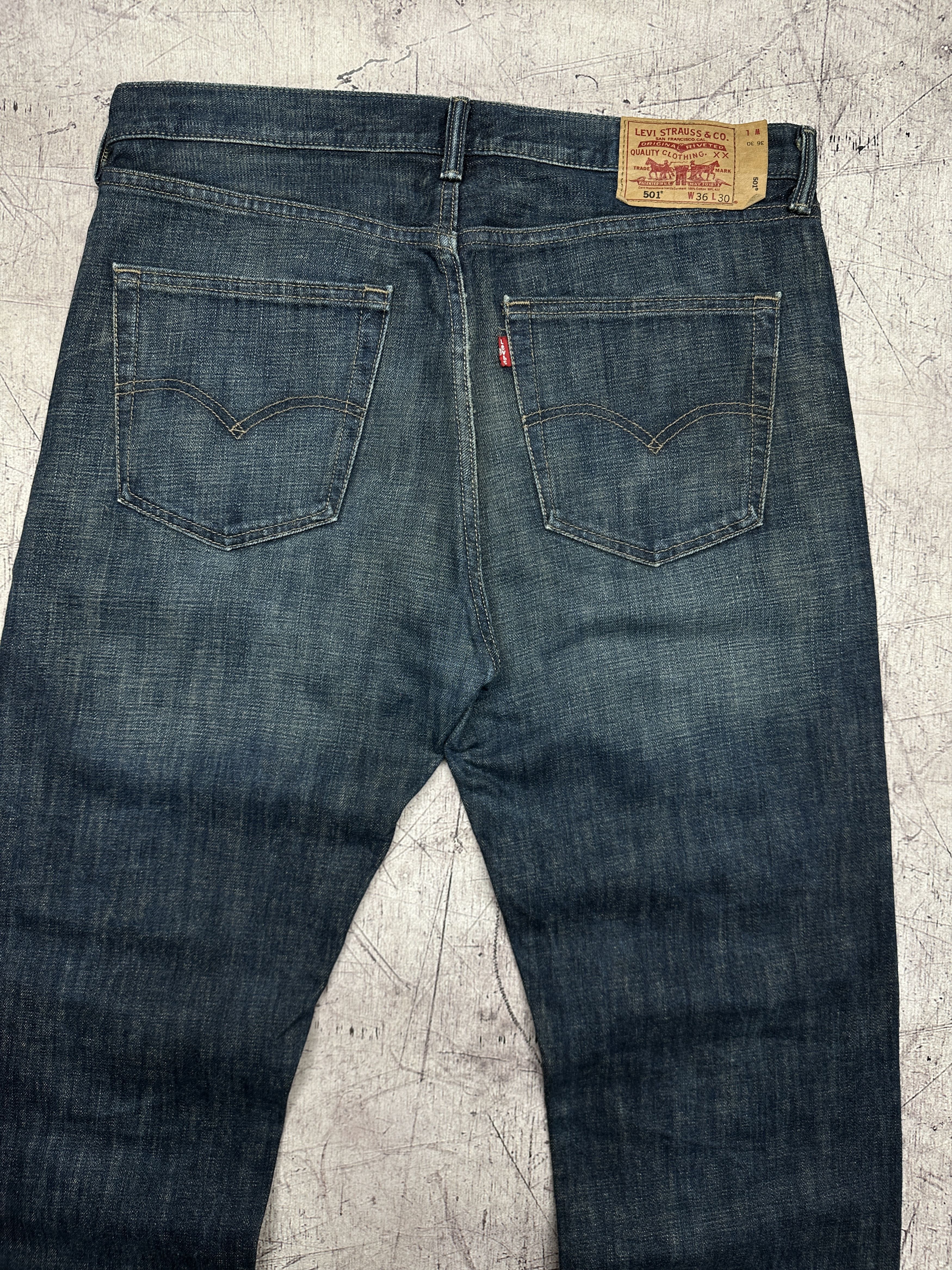 Levi's Levi's 501 Mens Denim Pants Jeans Size 36 x 30 Size US 36 / EU 52 - 2 Thumbnail