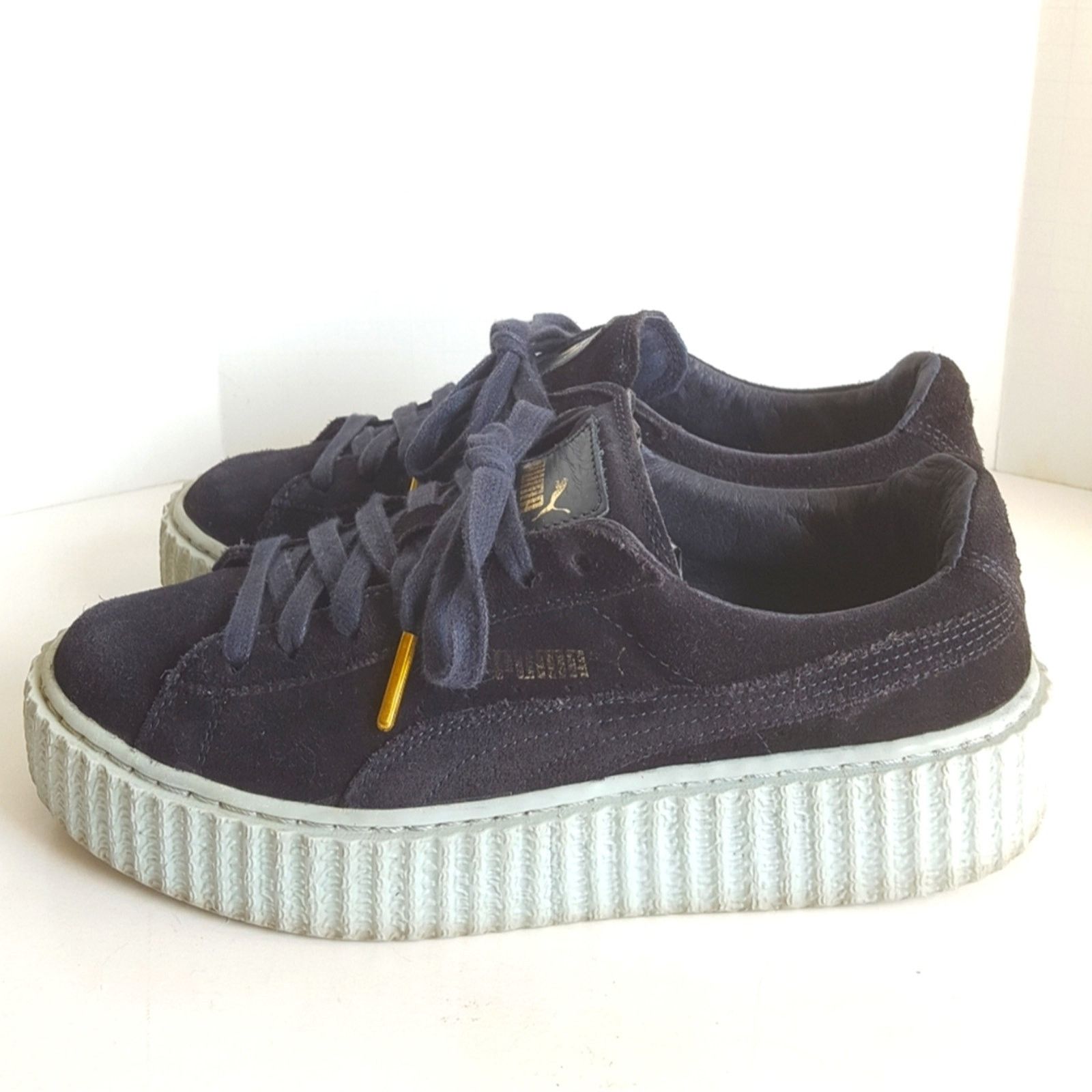 Puma PUMA Suede Creepers x Rihanna Peacoat Cool Blue Sneaker Shoe Size US 7 / IT 37 - 8 Thumbnail
