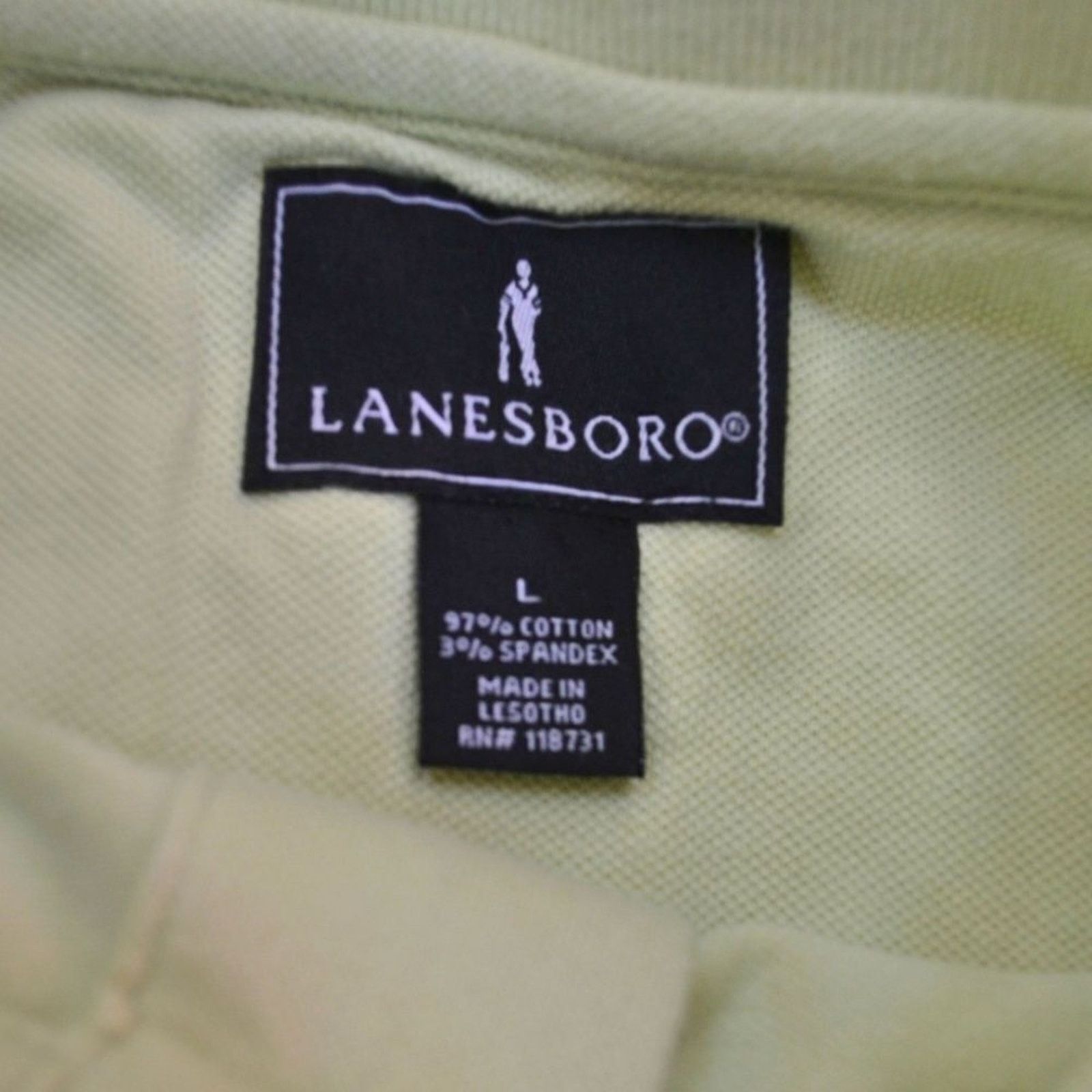Other Lanesboro Lime Green Short Sleeve Polo Shirt | Sz L Size US L / EU 52-54 / 3 - 3 Thumbnail