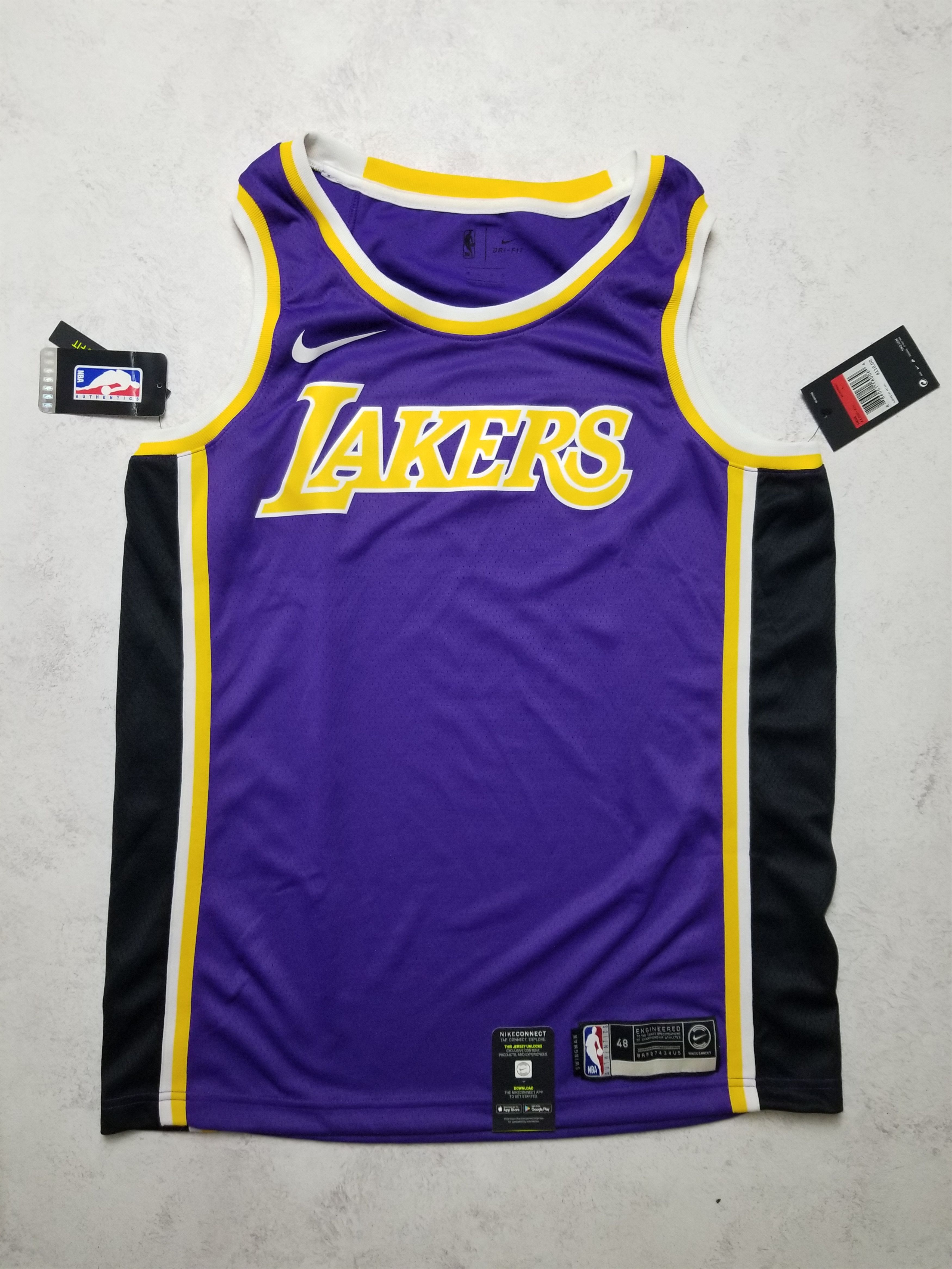 Nike Nike Los Angels Lakers NBA Swingman Blank Jersey AA7098-504 Size US L / EU 52-54 / 3 - 1 Thumbnail