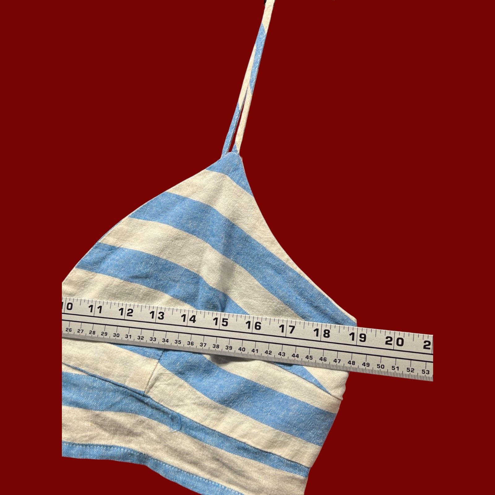 Other A New Day - Women's Beach Bungalow Linen Bralette Tank Top - Size L / US 10 / IT 46 - 5 Thumbnail