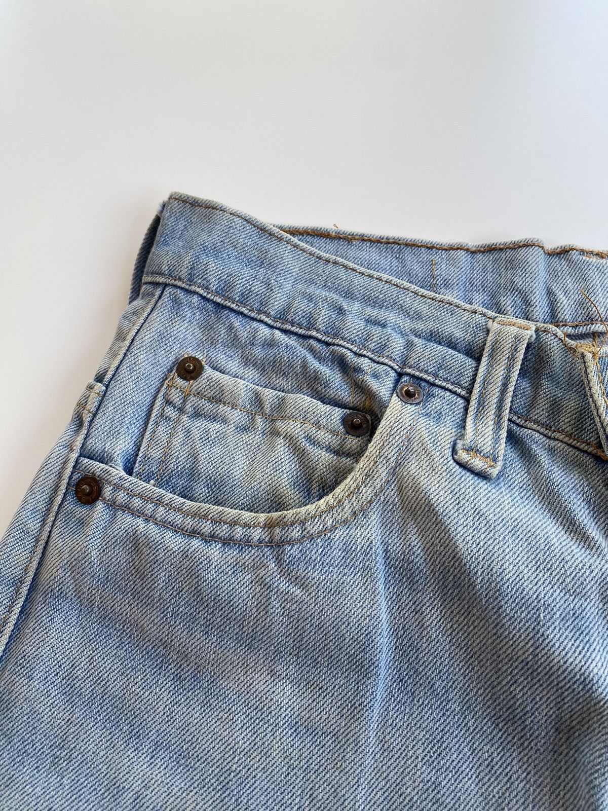 Levi's × Vintage Vintage Levis 501 Light Blue ( Zip Talon ) Size US 28 / EU 44 - 7 Thumbnail