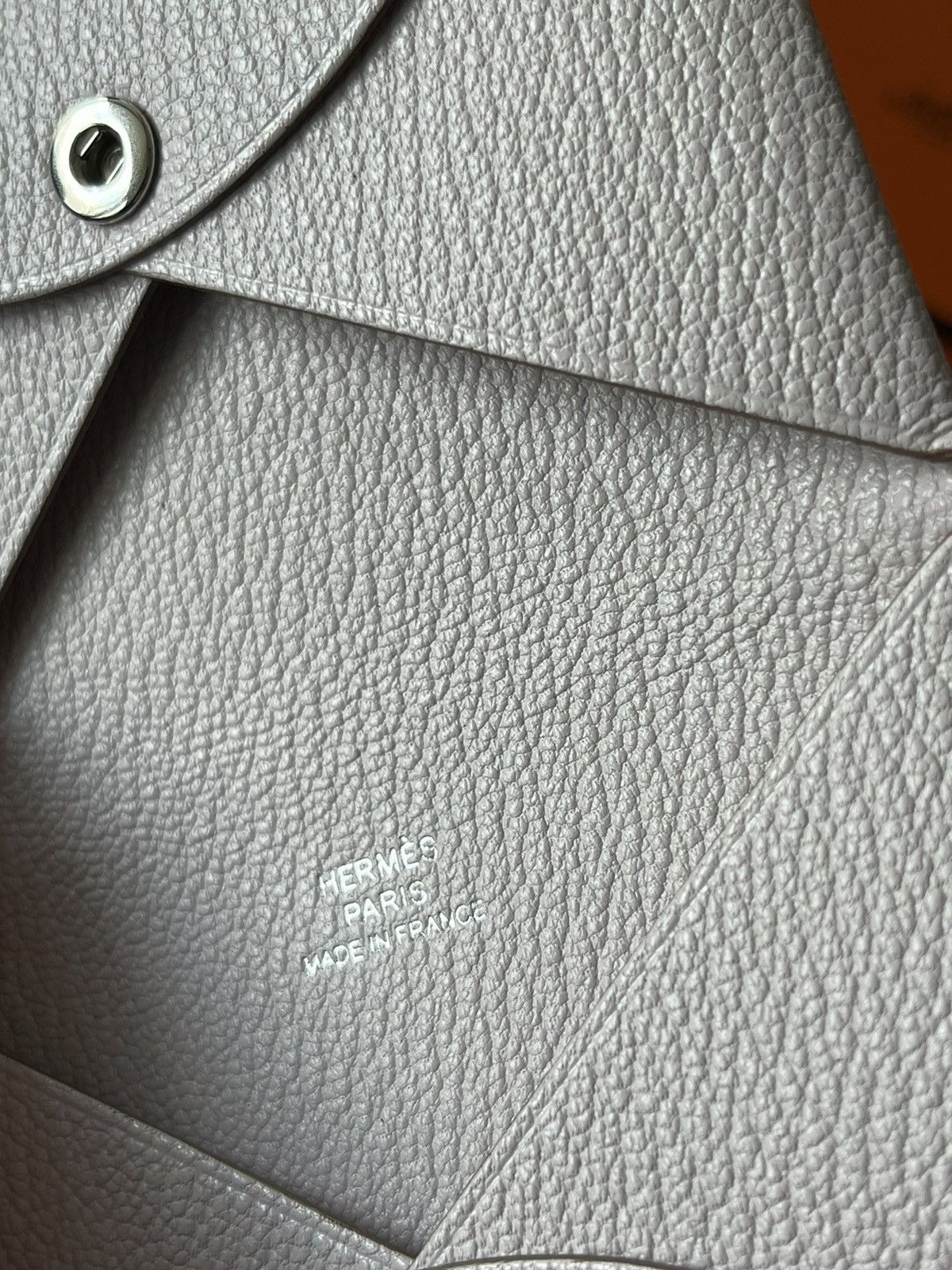 Hermes Hermes Brand New Calvi Mauve Pale Chèvre Mysore Leather Size ONE SIZE - 9 Thumbnail