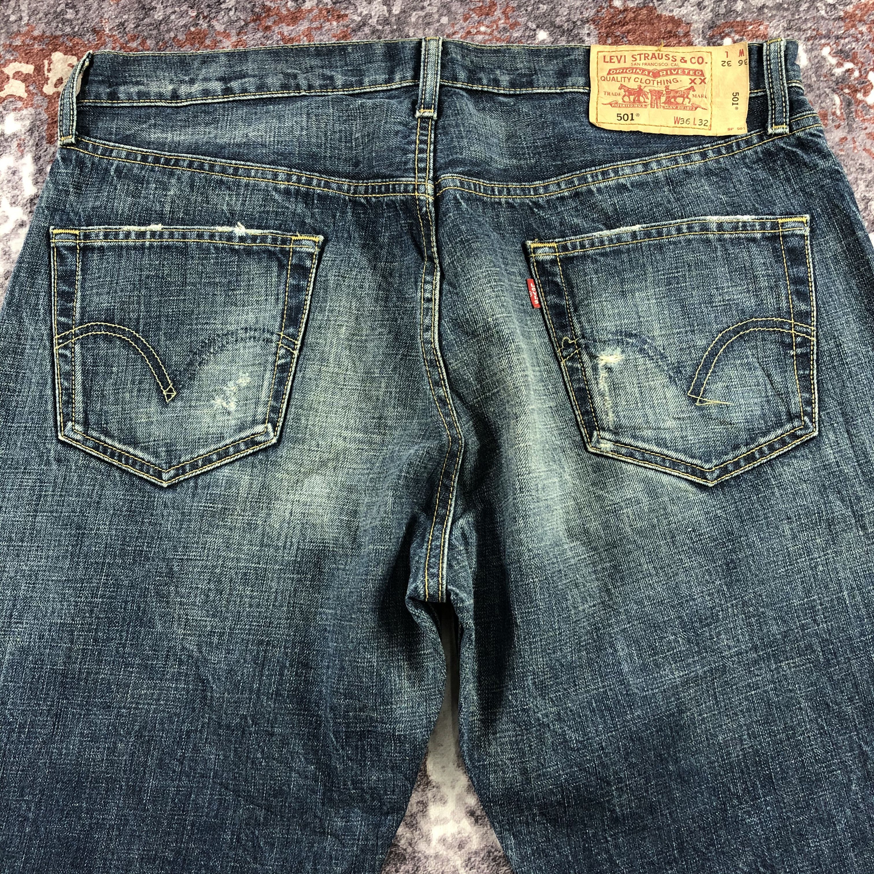 Levi's × Vintage Vintage 90s Levis 501 Jeans-JM2268 Size US 37 - 5 Thumbnail
