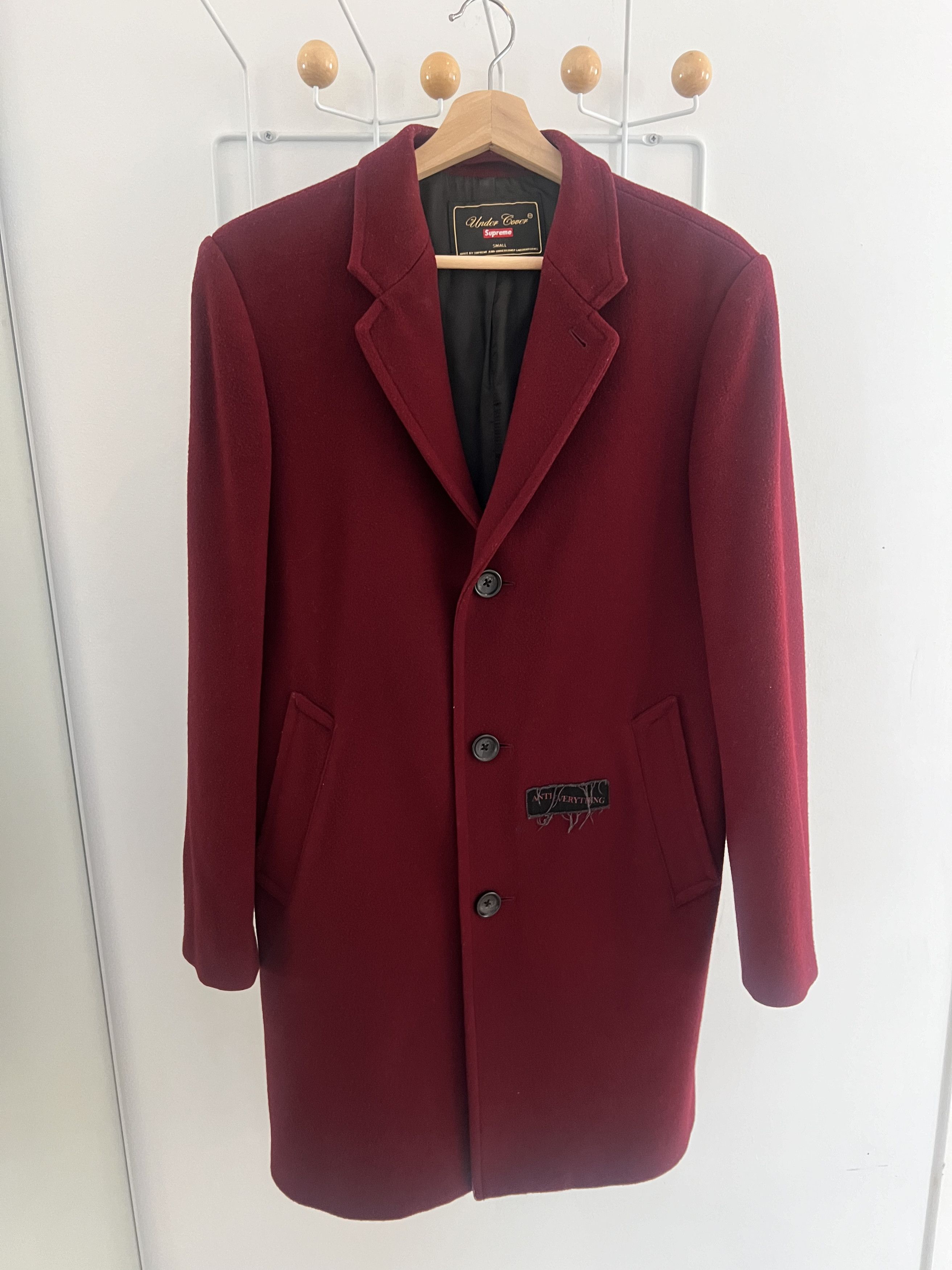 Supreme Supreme x Undercover Burgundy Wool Coat 