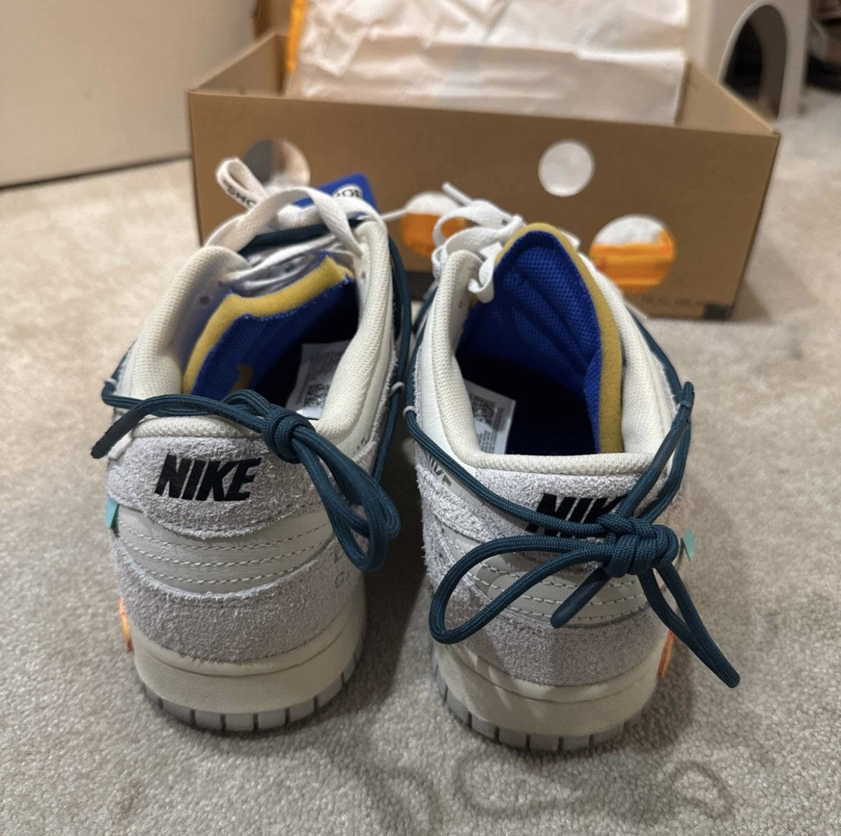 Nike × Off-White nike dunk low off white lot 16/50 Size US 11.5 / EU 44-45 - 4 Thumbnail