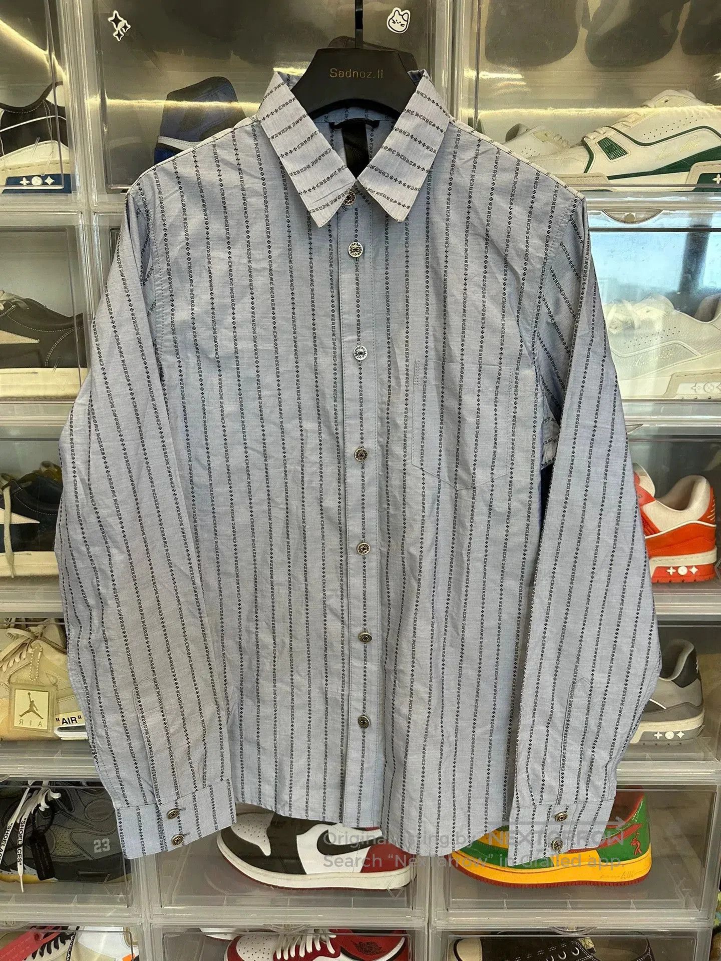 Chrome Hearts Chrome Hearts Blue Striped Shirt L. Size US L / EU 52-54 / 3 - 1 Thumbnail