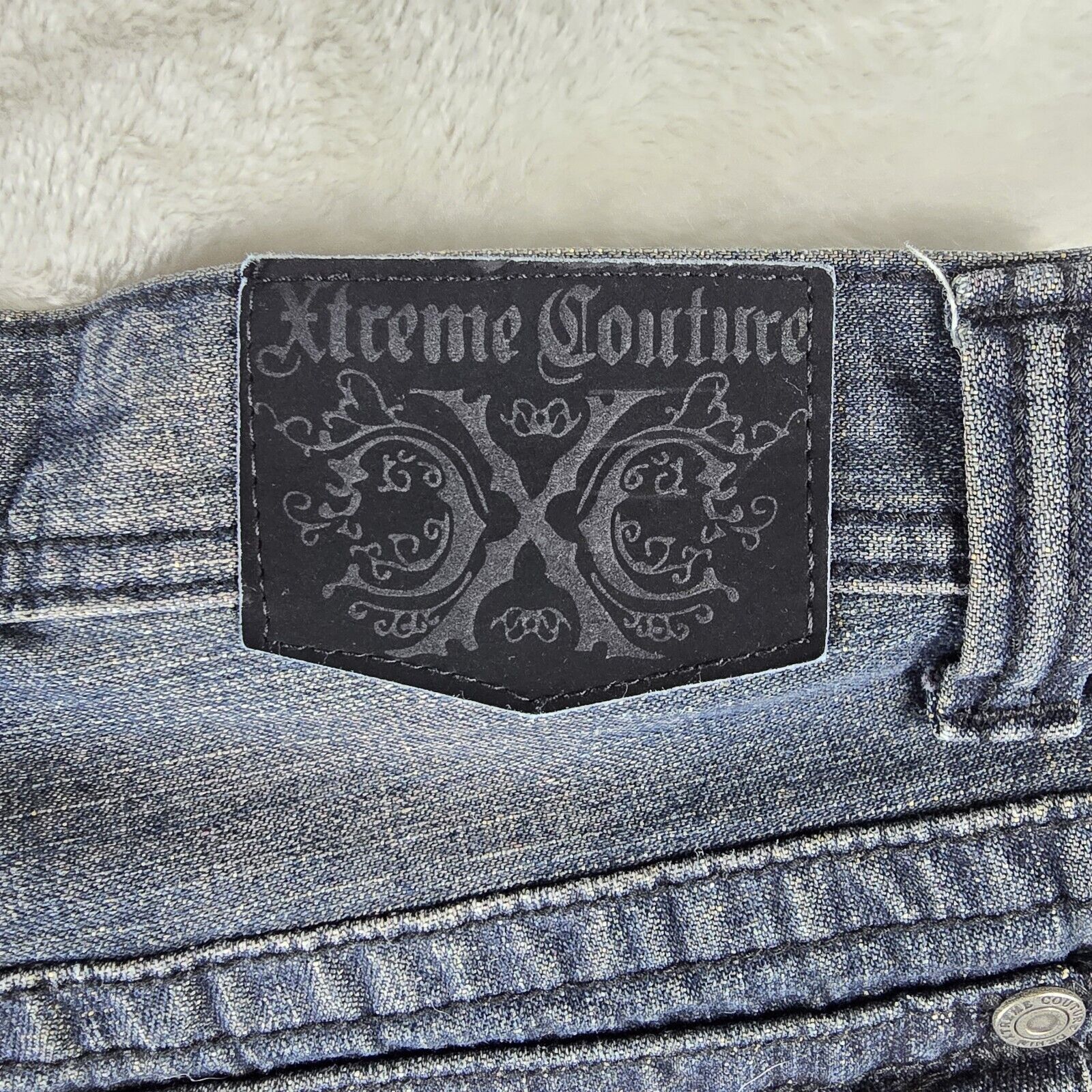 Other Y2K Xtreme Couture Distressed Blue Jean Shorts Sz 32 Baggy Size US 32 / EU 48 - 12 Thumbnail