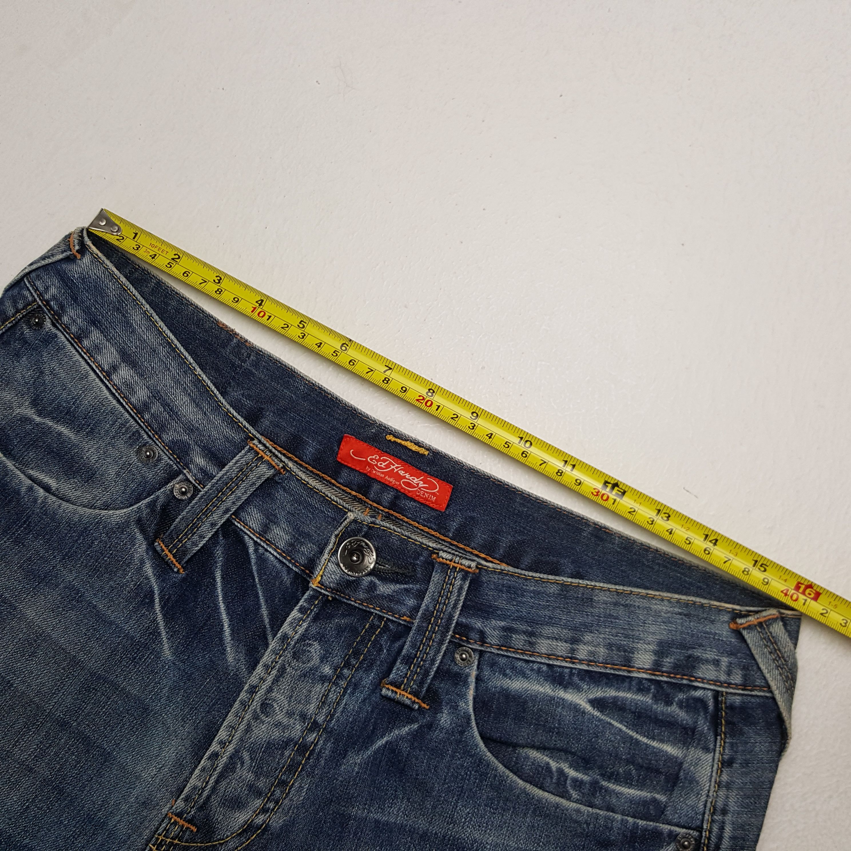 Christian Audigier × Ed Hardy × Vintage Vintage Ed Hardy by Christian Audiger American Custom Jeans Size US 32 / EU 48 - 9 Thumbnail
