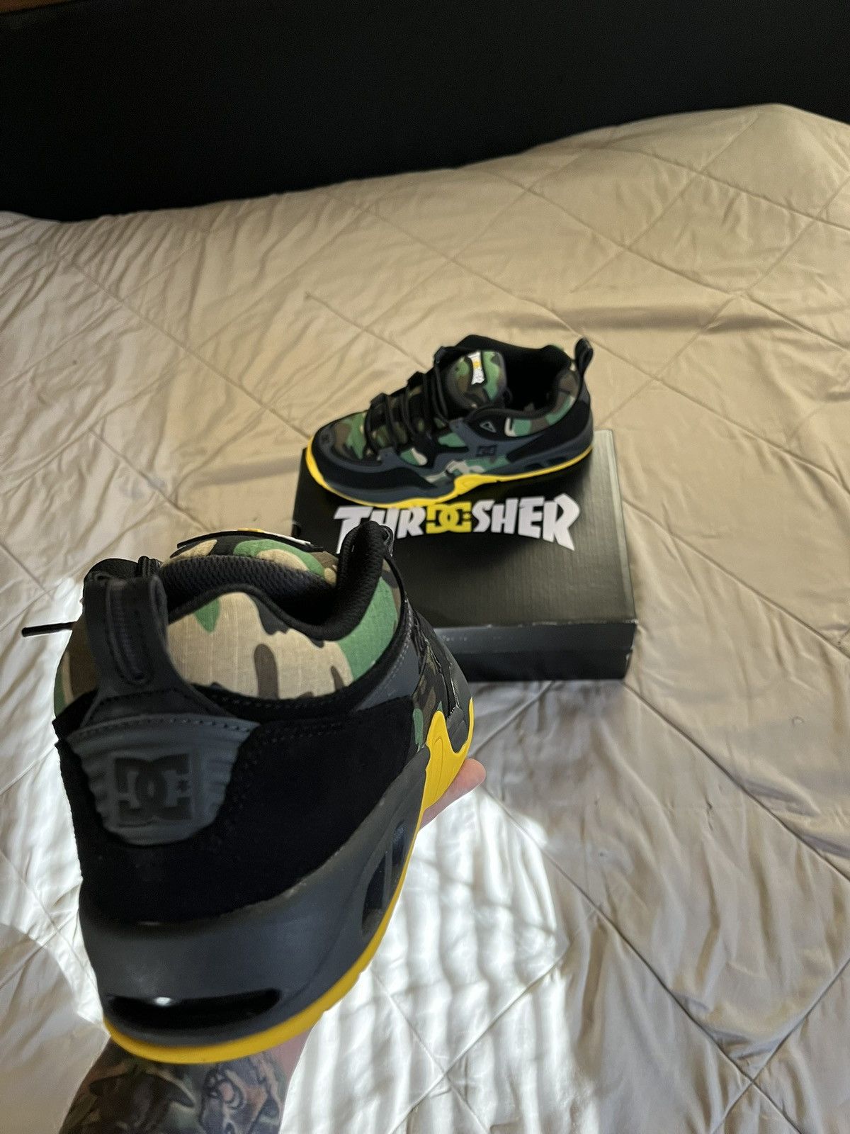 DC Dc Shoes Truth x Thrasher Black Camo Sneaker Men Us 11 Size US 11 / EU 44 - 4 Thumbnail